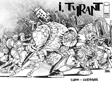 I TYRANT #5 CVR G RYAN GAJDA YOUNGBLOOD TEAM UP B&W VIRGIN VAR  (MR) -- [Expected In Stock Date : 11-26-25]