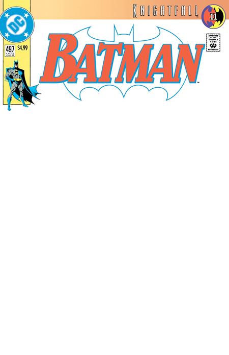 BATMAN #497 FACSIMILE EDITION CVR B BLANK CARD STOCK VAR -- [11-04-26 ]