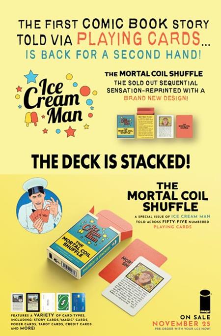 ICE CREAM MAN THE MORTAL COIL SHUFFLE CARD (NEW EDITION)  -- [11-25-26 ]