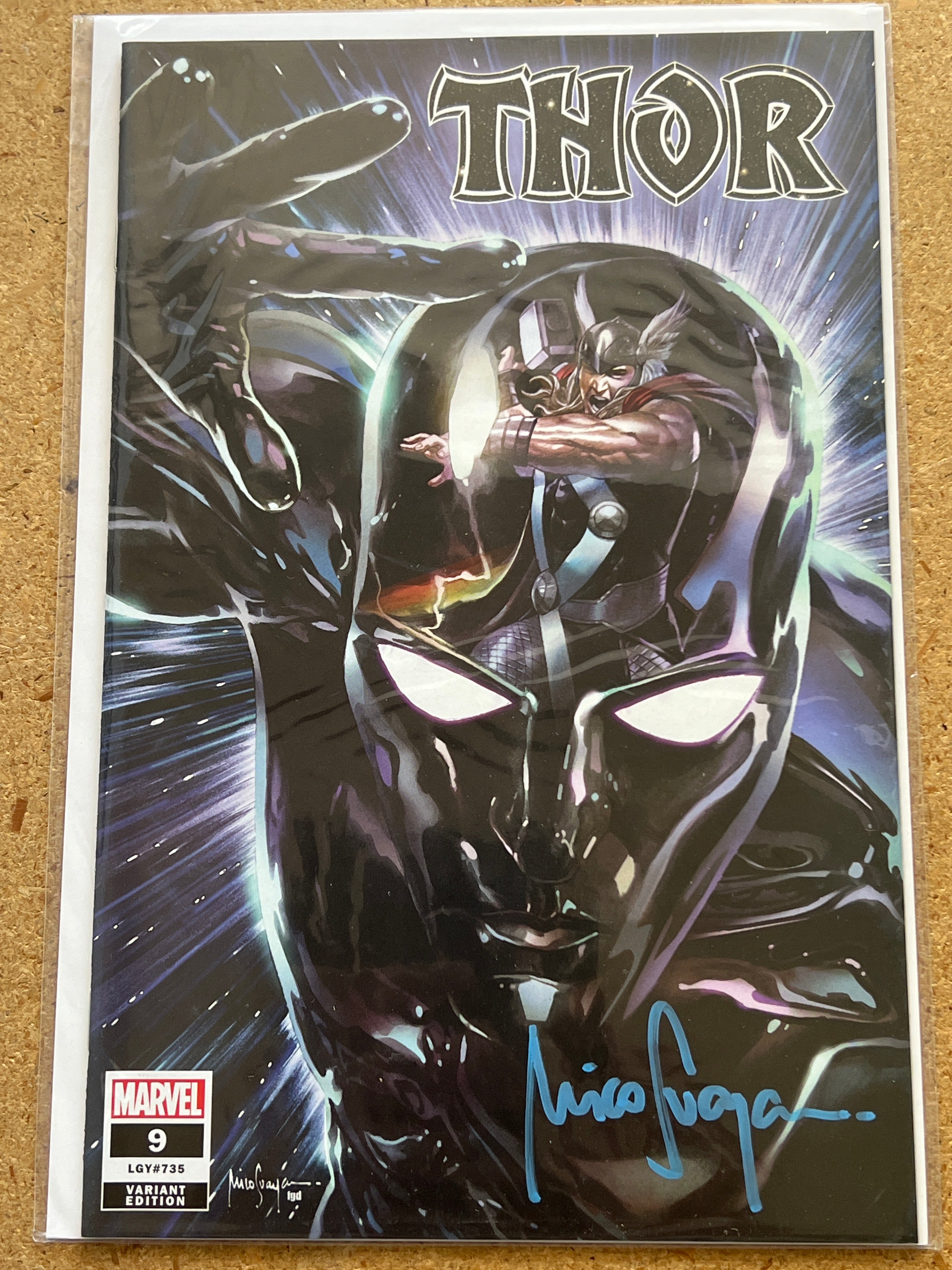 THOR #9 SIGNED BY MICO SUAYAN WITH COA (SS 3)