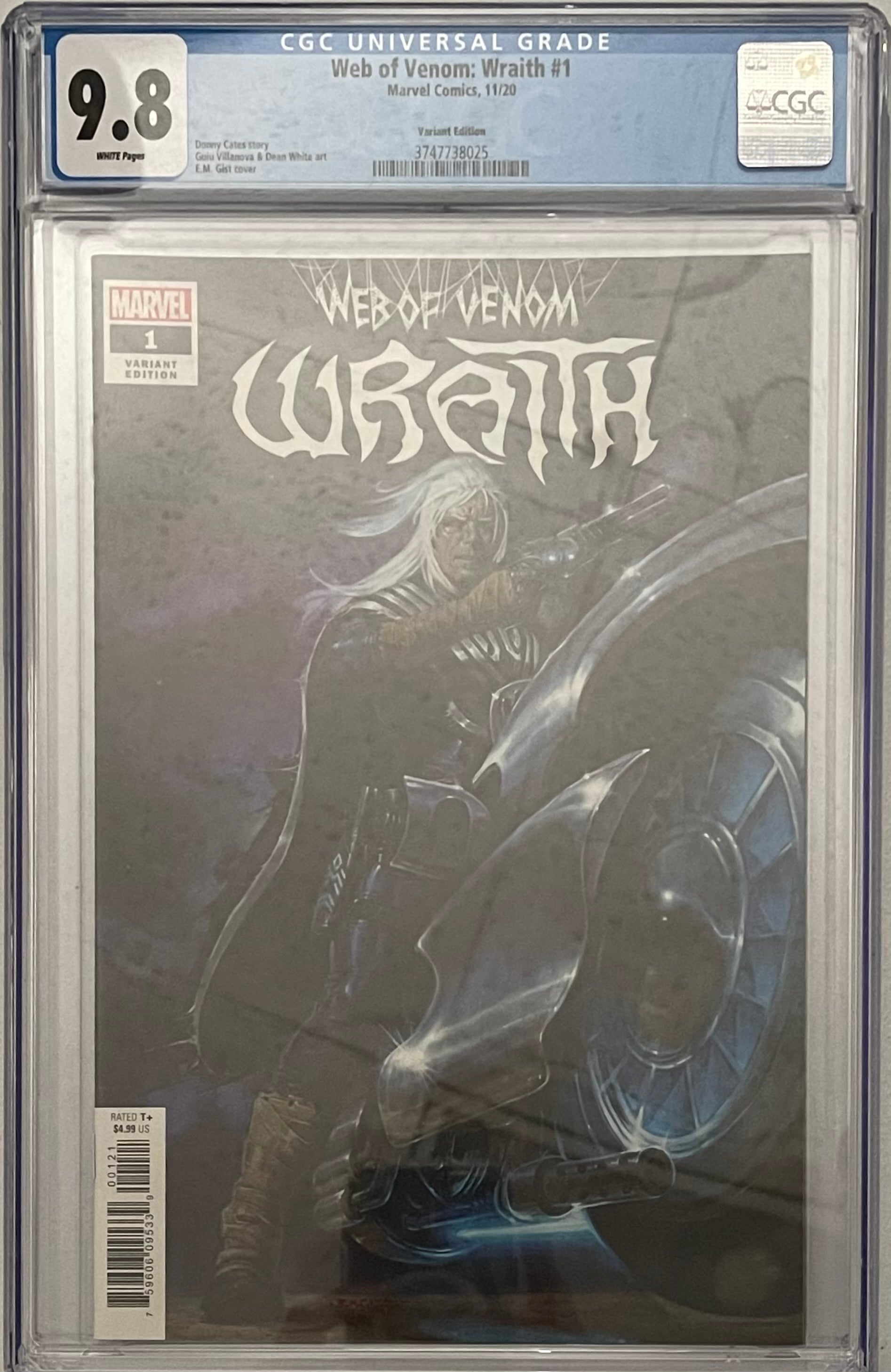 WEB OF VENOM WRAITH #1 1:50 VARIANT CGC 9.8 (IN STOCK) C12