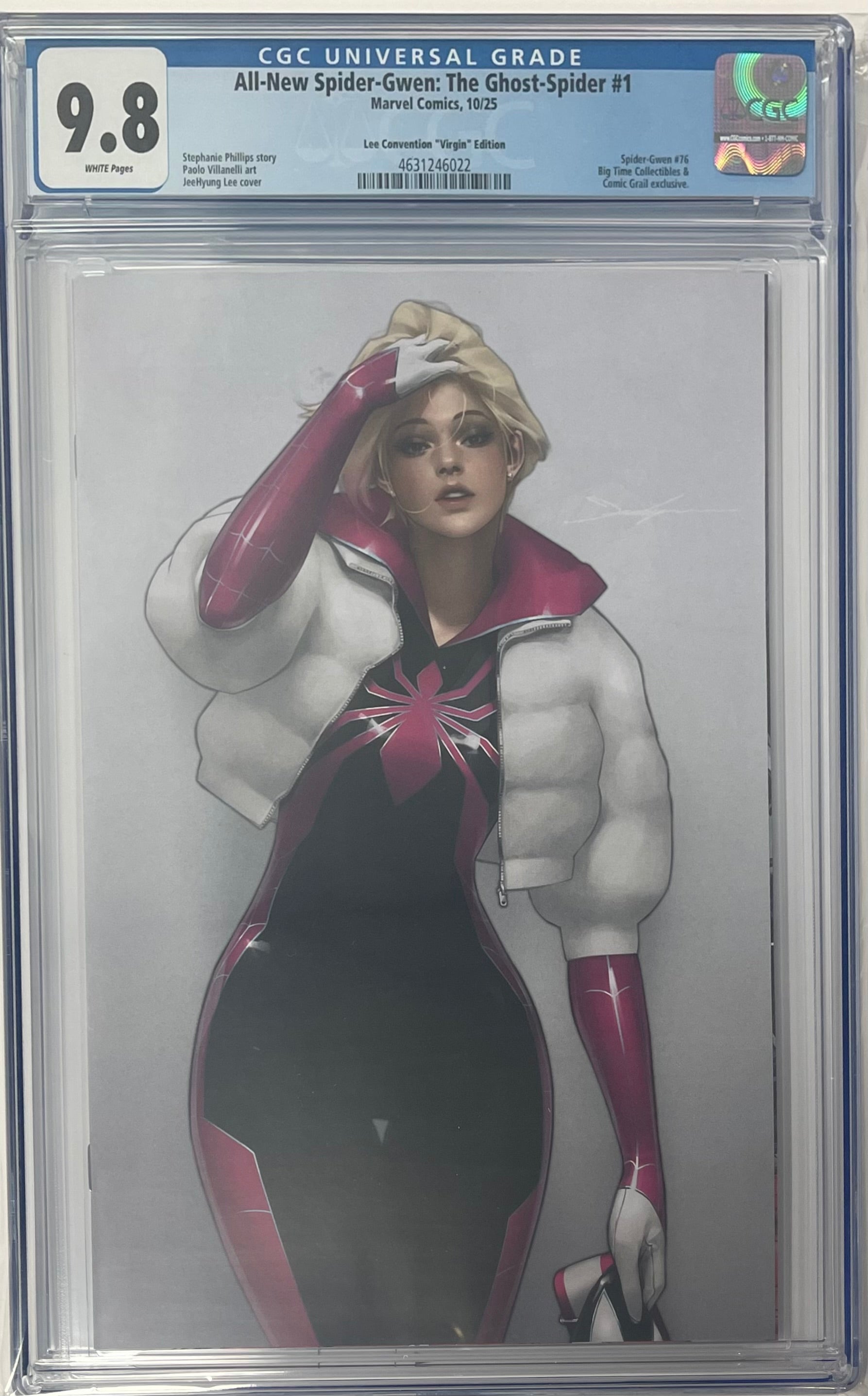 ALL-NEW SPIDER-GWEN: THE GHOST-SPIDER #1 JEEHYUNG LEE CONVENTION EXCLUSIVE VIRGIN EDITION CGC 9.8 (IN STOCK) C56