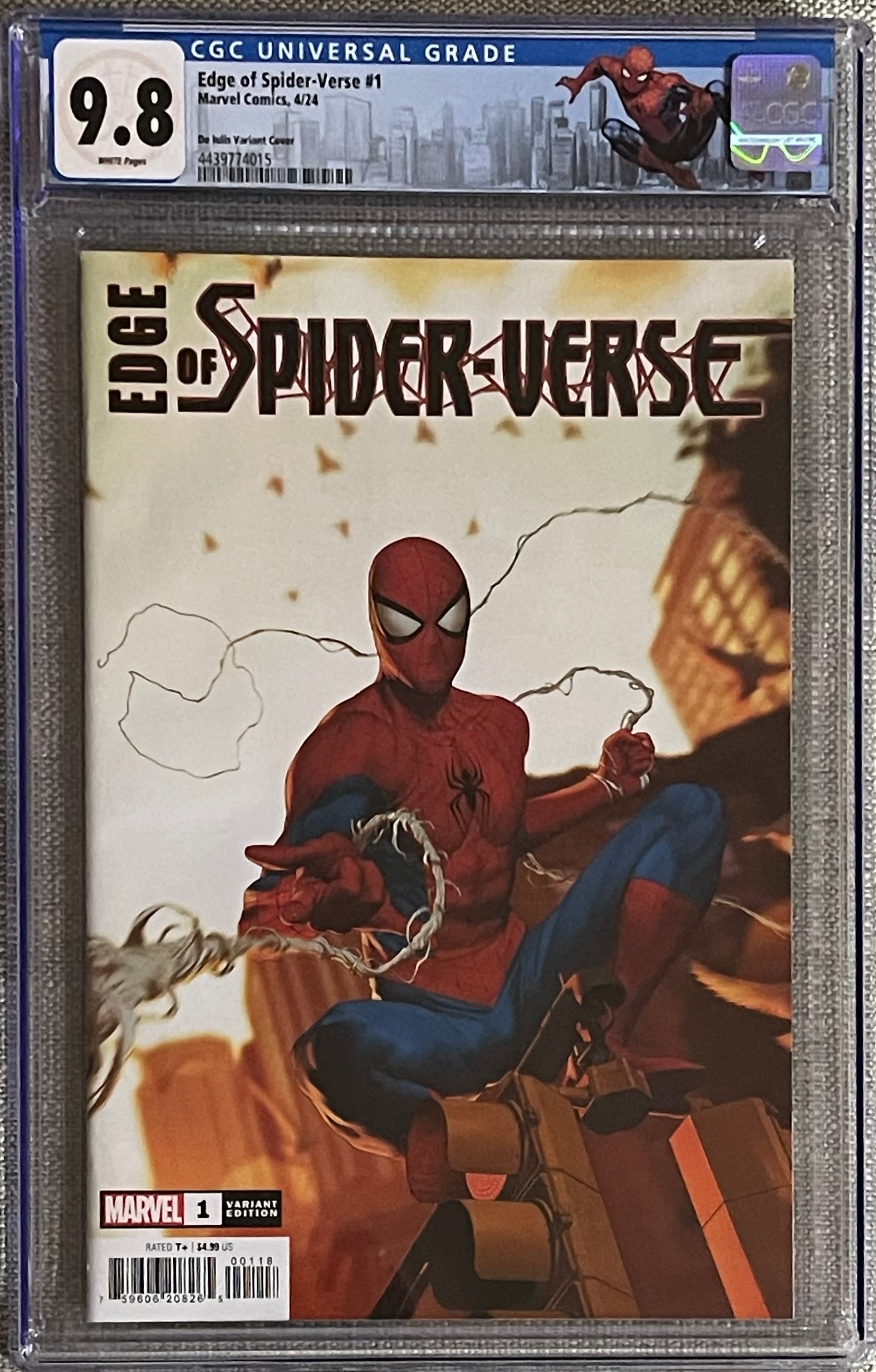 EDGE OF SPIDERVERSE #1 DE LULIS SECRET VARIANT CGC 9.8 (C110)