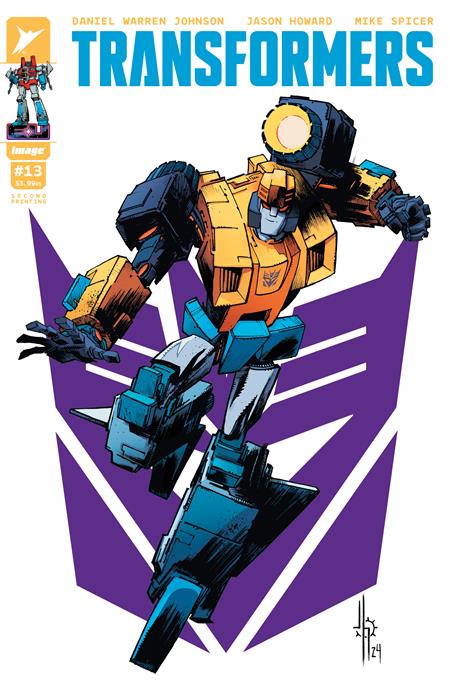 TRANSFORMERS #13 Second Printing Cvr A Jason Howard Decepticon-- [Expectected In Stock Date : 12-11-24]