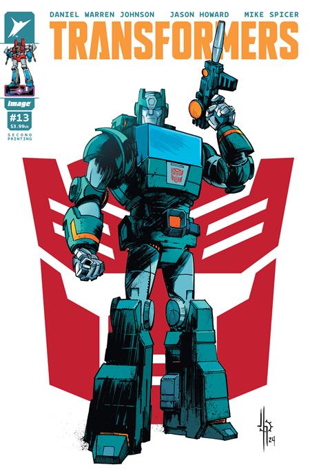 TRANSFORMERS #13 Second Printing Cvr B Jason Howard Autobot Var-- [Expectected In Stock Date : 12-11-24]