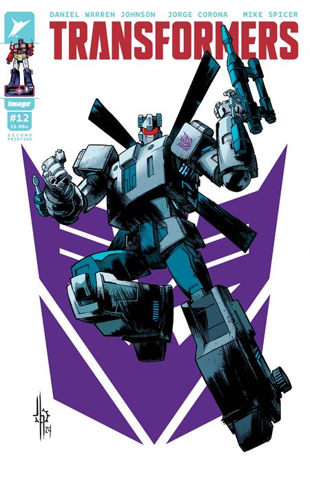 TRANSFORMERS #12 2ND PTG CVR A JASON HOWARD DECEPTICON-- [Expected In Stock Date : 03-12-25]