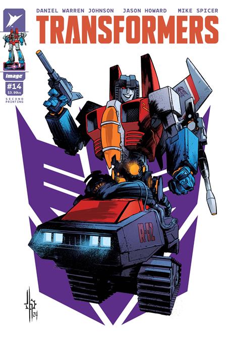 TRANSFORMERS #14 2ND PTG CVR A JASON HOWARD DECEPTICON STARSCREAM-- [Expected In Stock Date : 03-12-25]