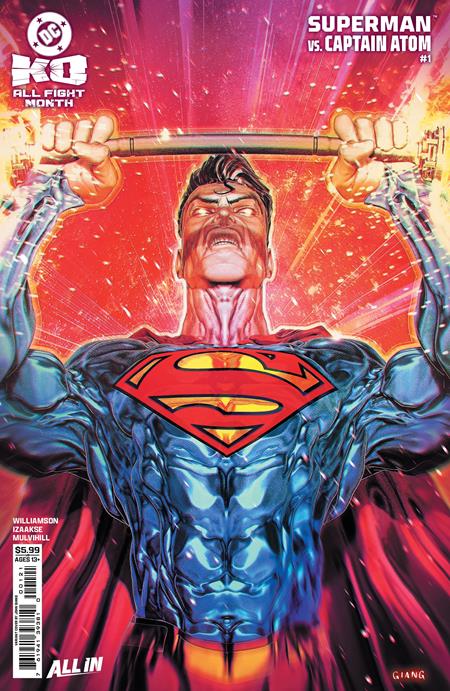 DC K.O. SUPERMAN VS [REDACTED] #1 CAPTAIN ATOM CVR B JOHN GIANG CARD STOCK VAR -- [Expected In Stock Date : 12-03-25]