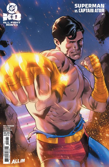DC K.O. SUPERMAN VS CAPTAIN ATOM #1 (ONE SHOT) CVR C LUCAS MEYER CARD STOCK VAR -- [Expected In Stock Date : 12-03-25]