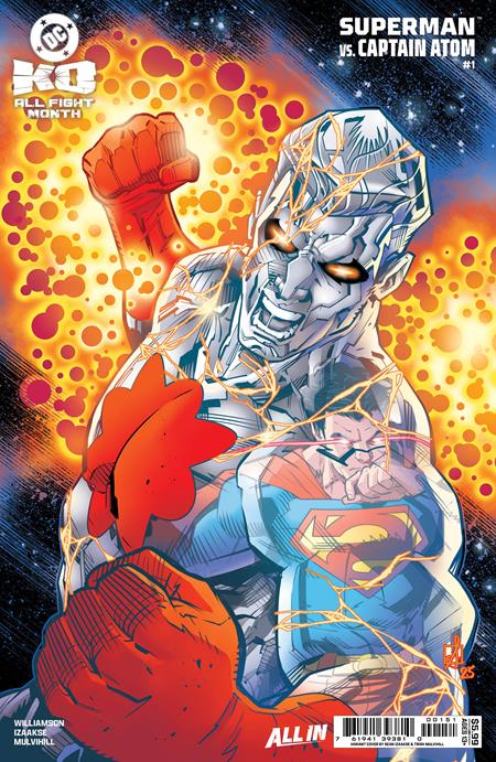 DC K.O. SUPERMAN VS CAPTAIN ATOM #1 (ONE SHOT) CVR E SEAN IZAAKSE CARD STOCK VAR -- [Expected In Stock Date : 12-03-25]
