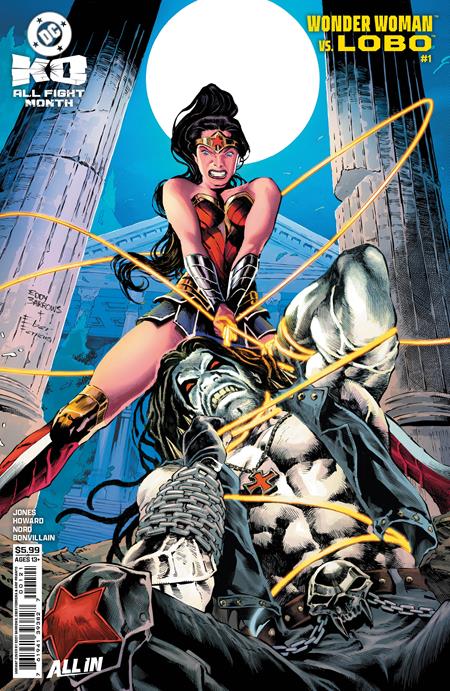 DC K.O. WONDER WOMAN VS LOBO #1 (ONE SHOT) CVR E EDDY BARROWS CARD STOCK VAR -- [Expected In Stock Date : 12-10-25]