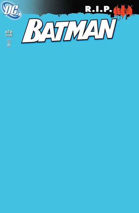 BATMAN #676 FACSIMILE EDITION CVR C BLANK CARD STOCK VAR -- [Expected In Stock Date : 01-21-26]