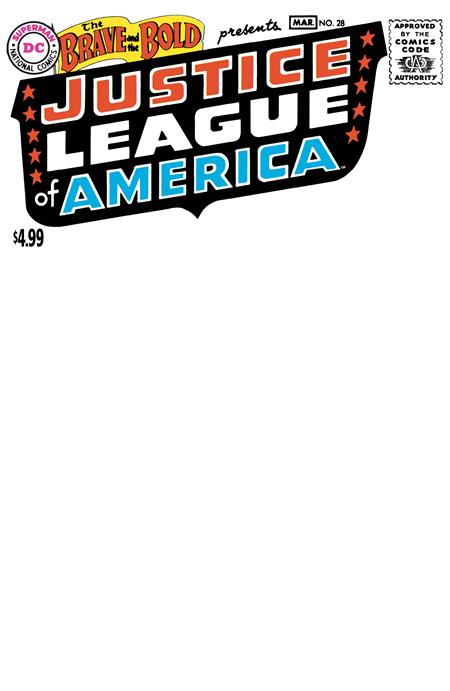 BRAVE AND THE BOLD #28 FACSIMILE EDITION CVR C BLANK CARD STOCK VAR (2026 EDITION) -- [Expected In Stock Date : 01-07-26]