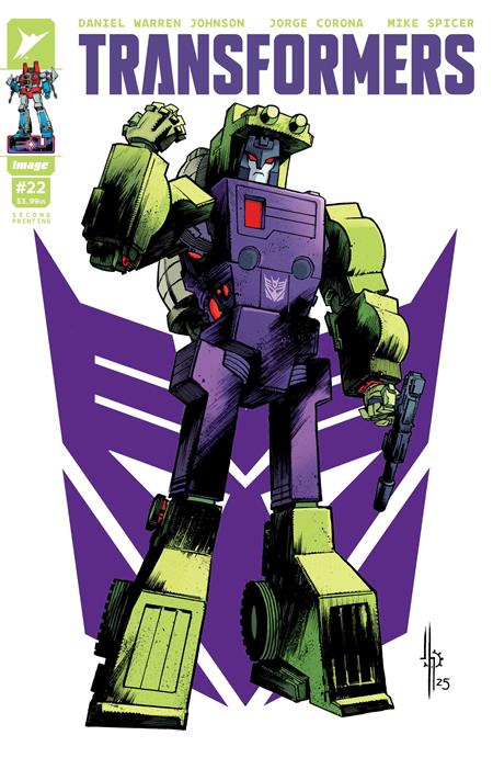 TRANSFORMERS #22 2ND PTG CVR A JASON HOWARD DECEPTICON CVR -- [Expected In Stock Date : 01-21-26]