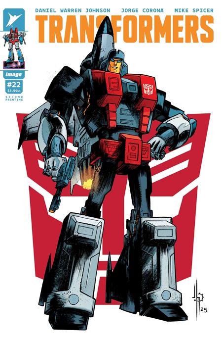 TRANSFORMERS #22 2ND PTG CVR B JASON HOWARD AUTOBOT VAR -- [Expected In Stock Date : 01-21-26]