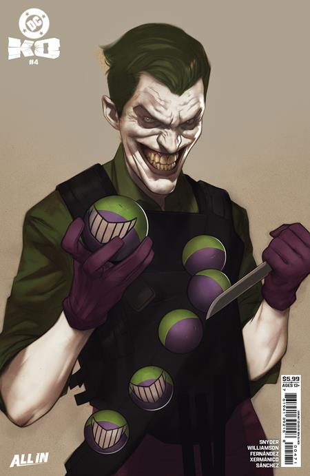 DC K.O. #4 (OF 5) CVR H BEN OLIVER FACE-OFF CARD STOCK VAR -- [Expected In Stock Date : 02-11-26]