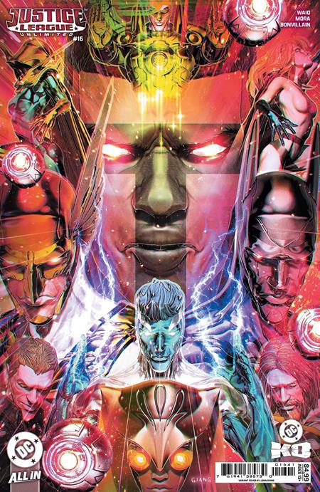 JUSTICE LEAGUE UNLIMITED #16 CVR E JOHN GIANG CARD STOCK VAR (DC K.O.) -- [Expected In Stock Date : 02-25-26]