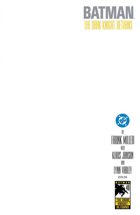 BATMAN THE DARK KNIGHT RETURNS #1 FACSIMILE EDITION 5-PACK BUNDLE [02-25-26]