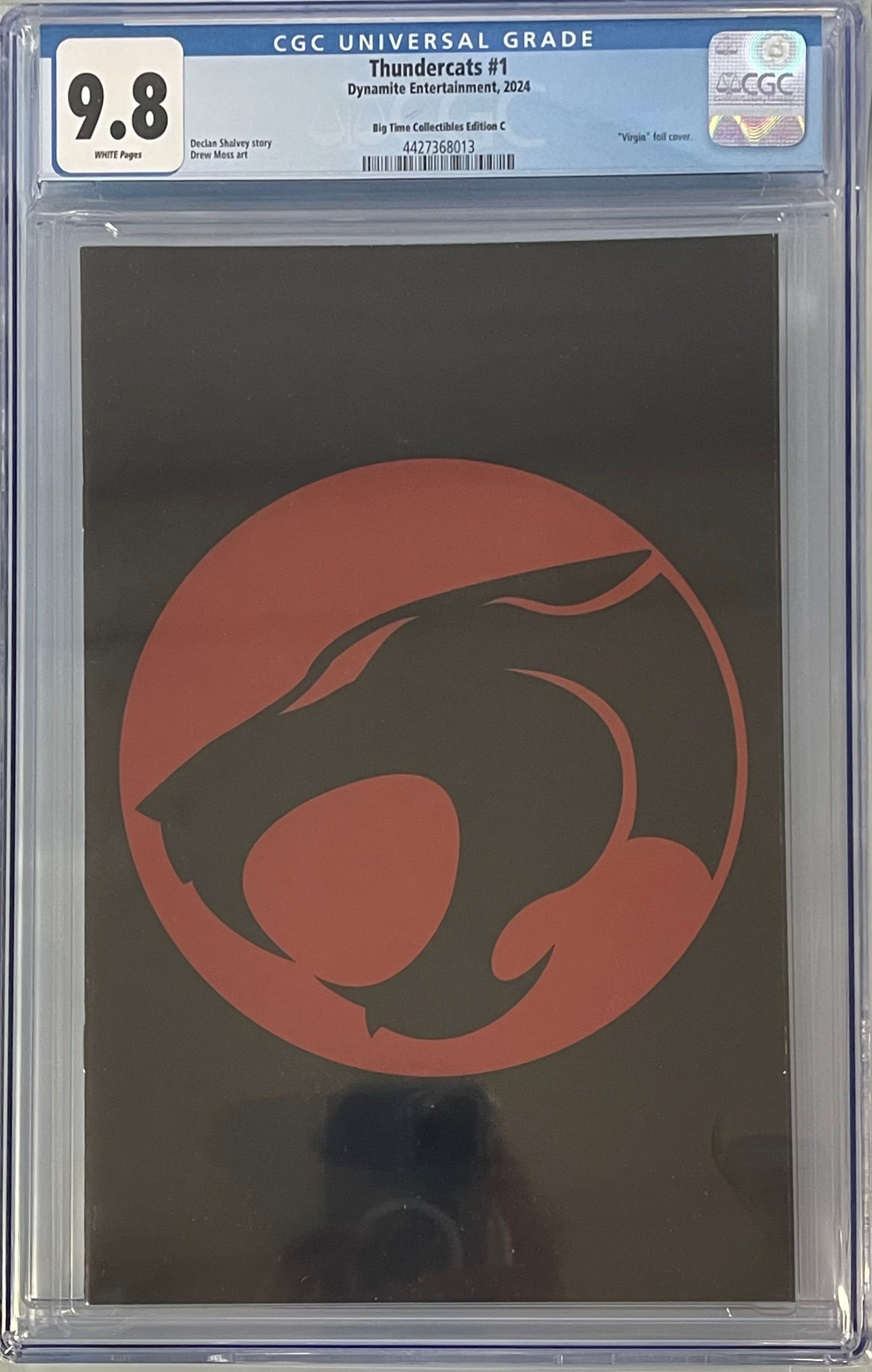 THUNDERCATS #1 EXCLUSIVE LOGO FOIL VARIANT CGC 9.8 (IN STOCK) C43