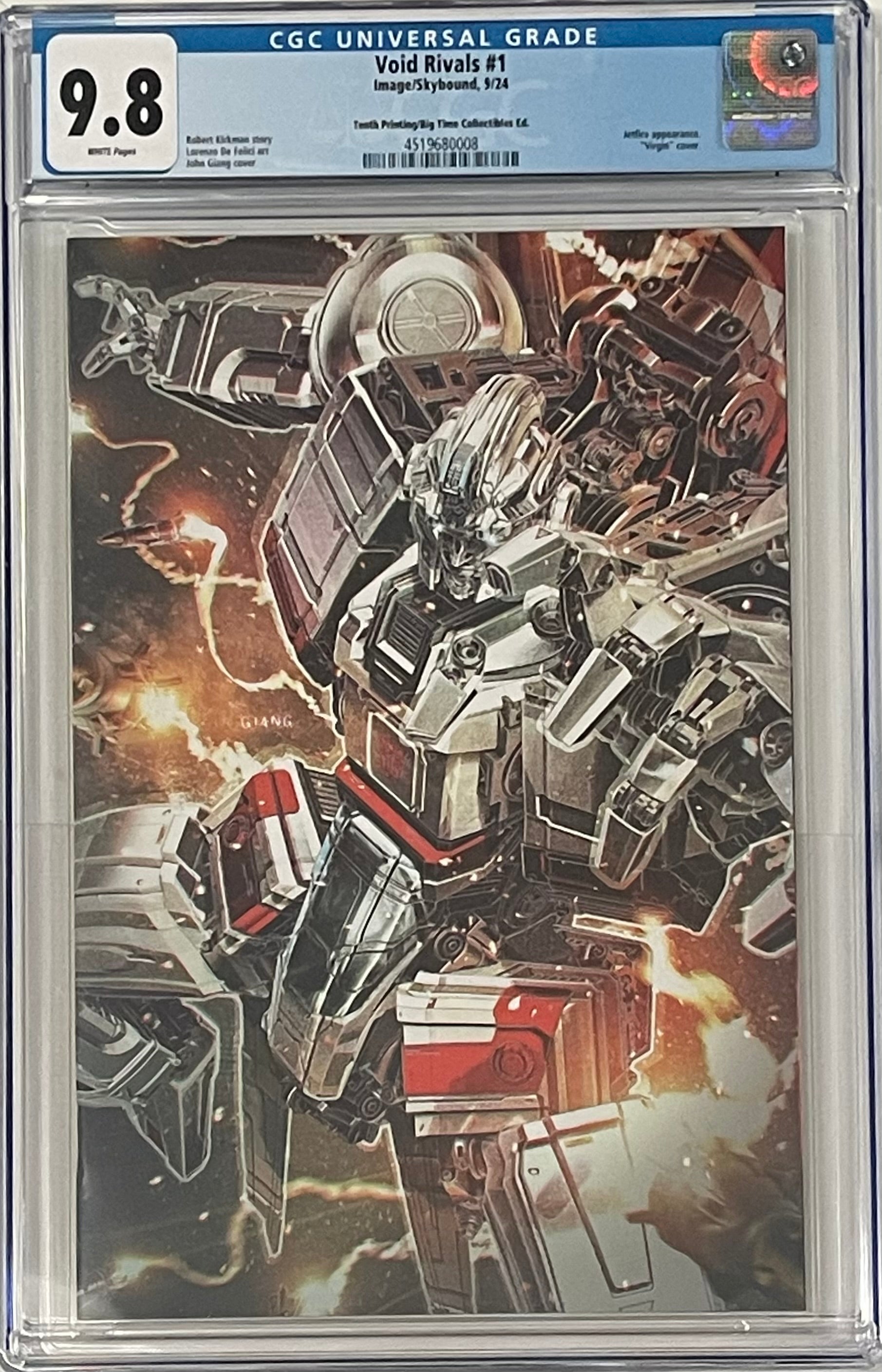 VOID RIVALS #1 JOHN GIANG JETFIRE EXCLUSIVE VIRGIN VARIANT CGC 9.8 (C8)