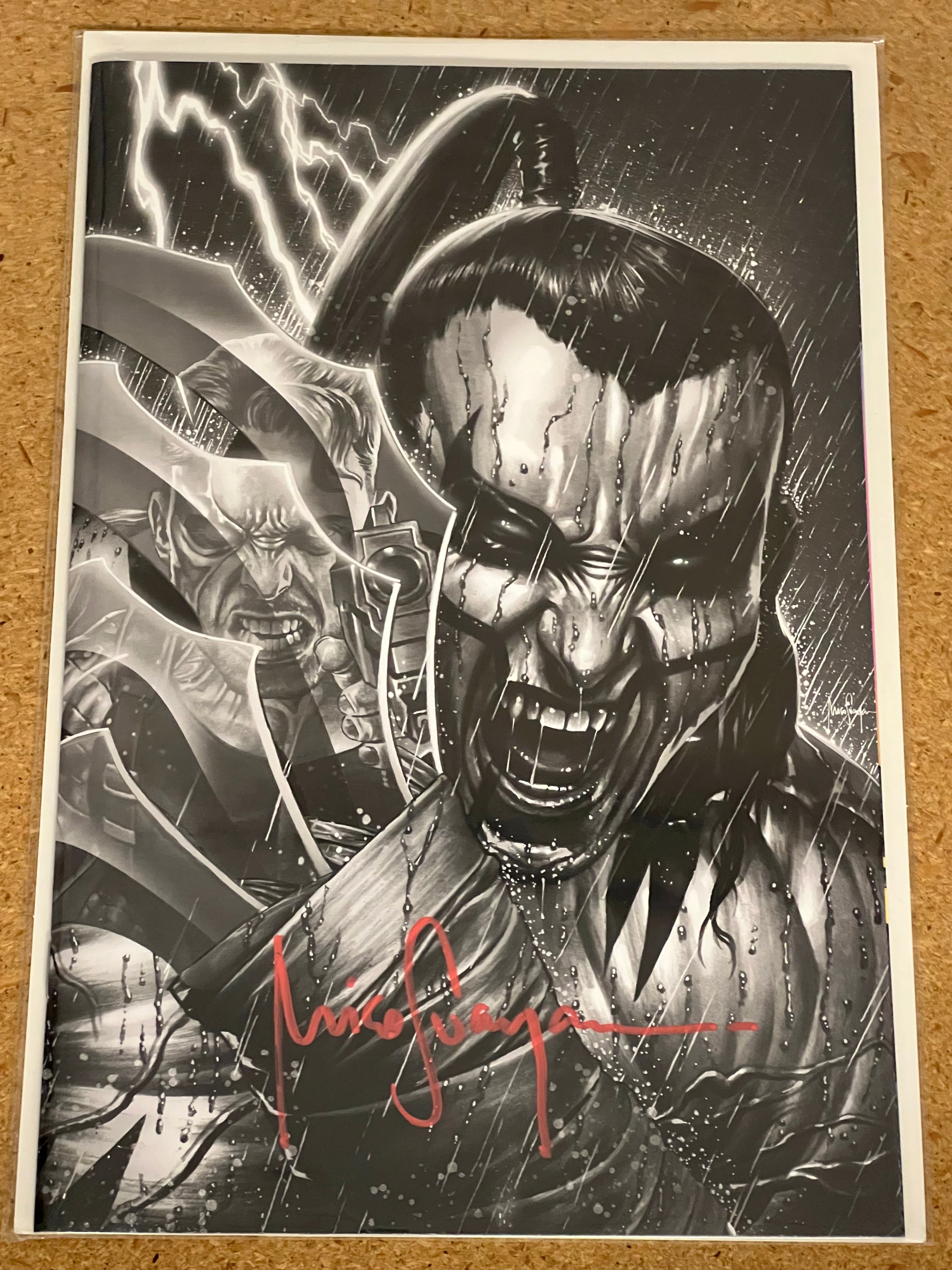 CYBERFORCE #1 SKETCH SIGNED BY MICO SUAYAN WITH COA (SS 2)