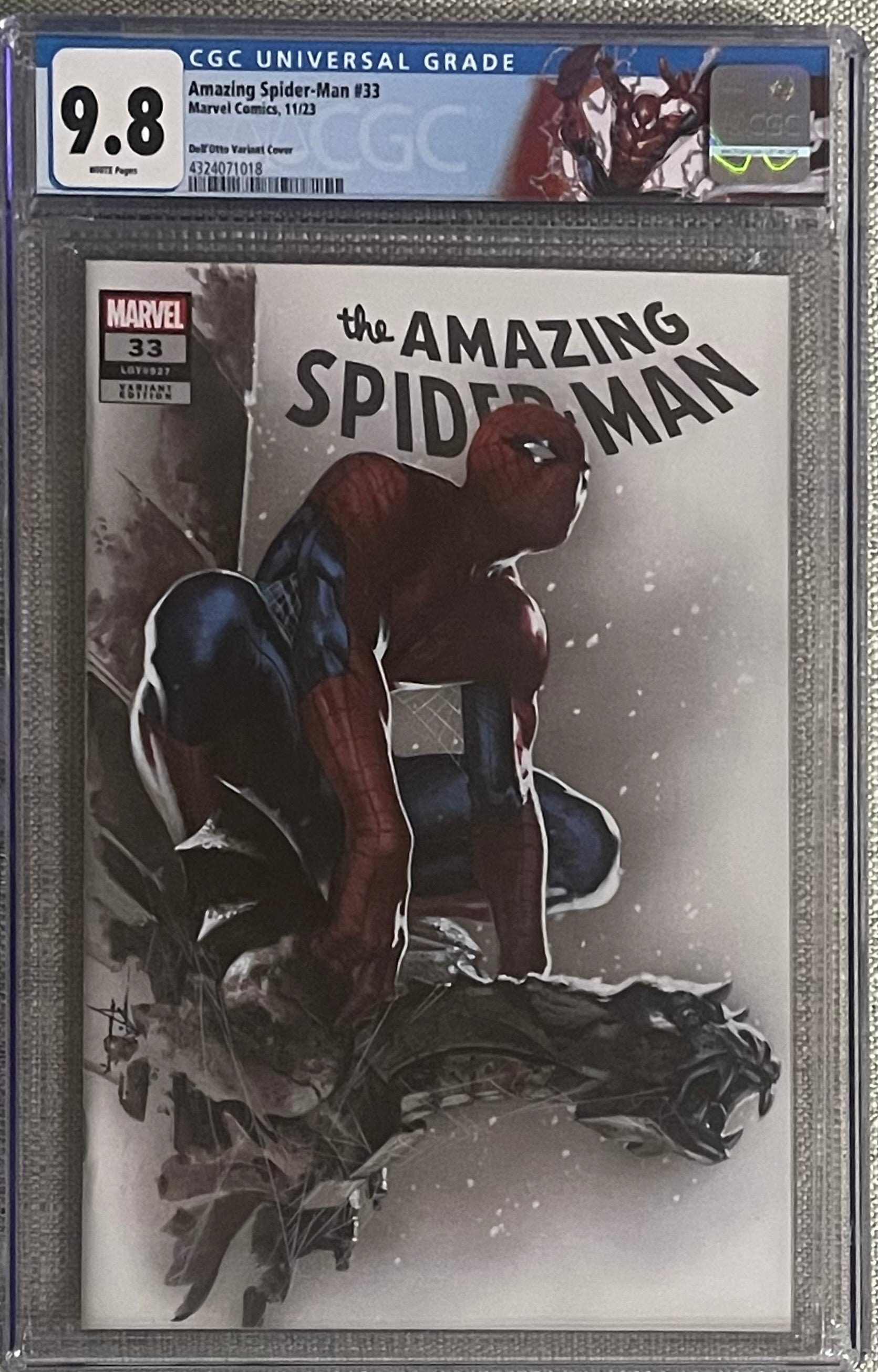 AMAZING SPIDER-MAN #33 GABRIELE DELL'OTTO EXCLUSIVE VARIANT CGC 9.8 (C112)