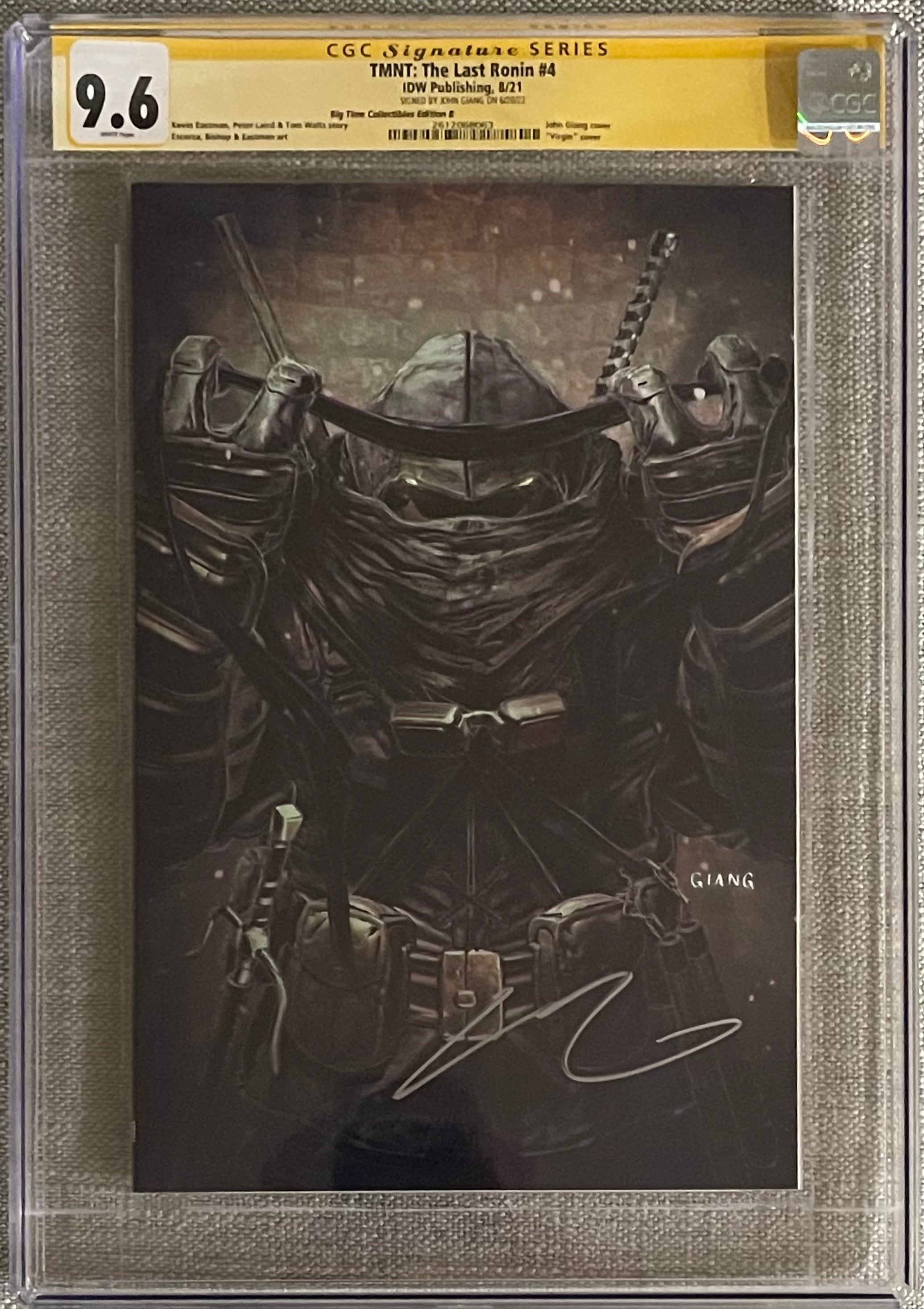 TMNT THE LAST RONIN #4 JOHN GIANG EXCLUSIVE VIRGIN VARIANT SIGNED BY JOHN GIANG CGC 9.6 (C113)