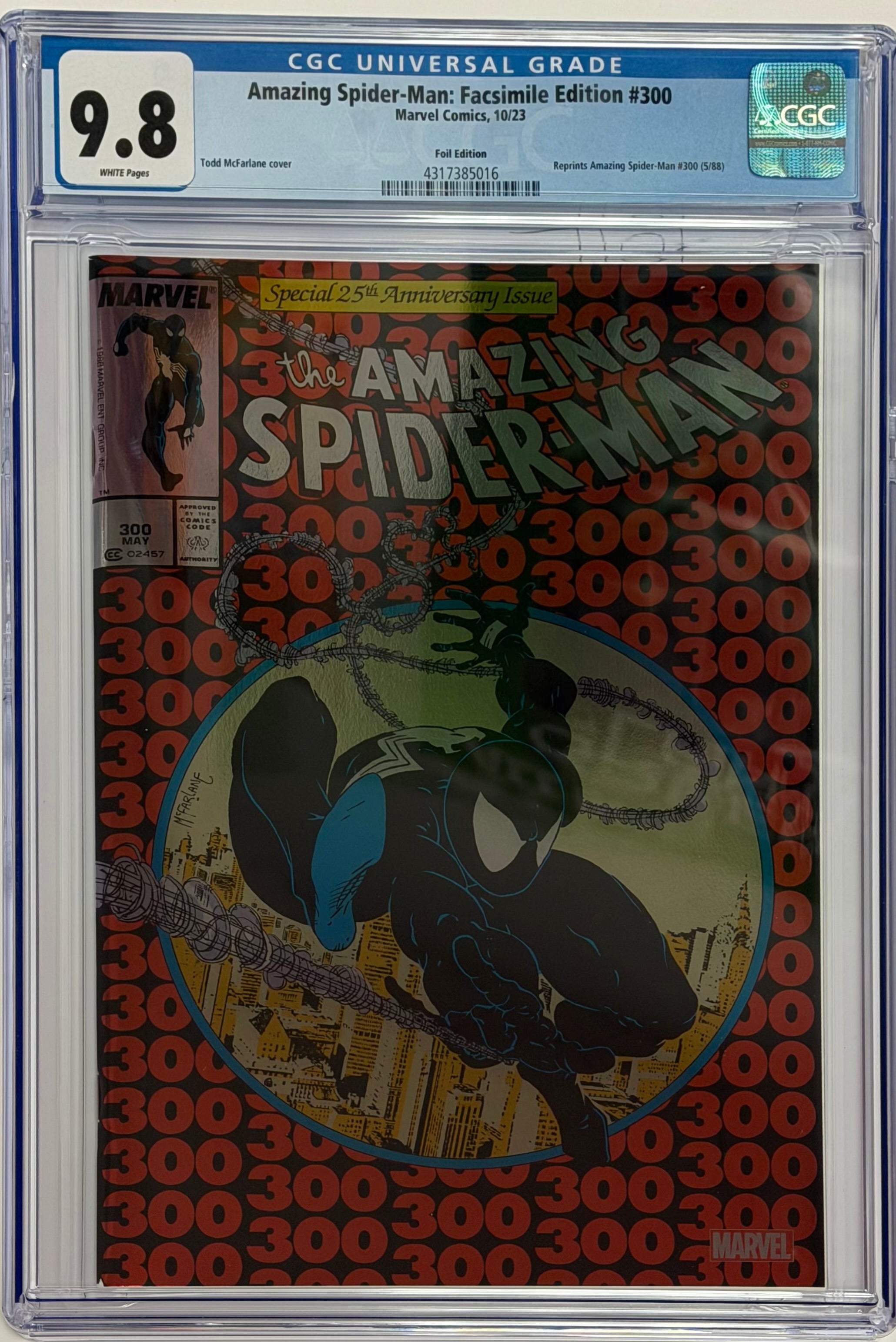 AMAZING SPIDER-MAN #300 FACSIMILE FOIL EDITION CGC 9.8 (IN STOCK) C67