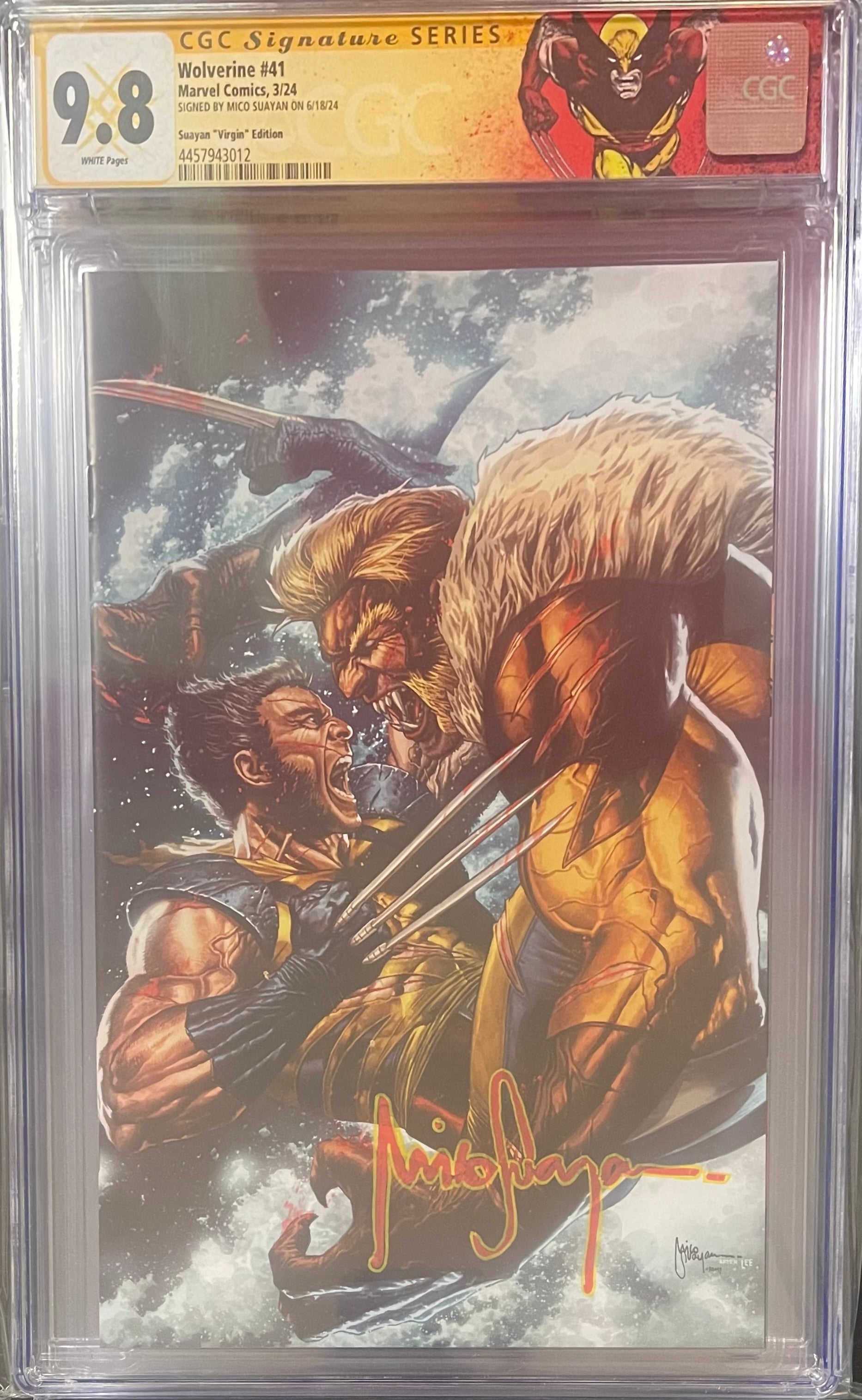 Wolverine #3 Mico Suayan - top Trade/Virgin/BW Set- Mint Condition-