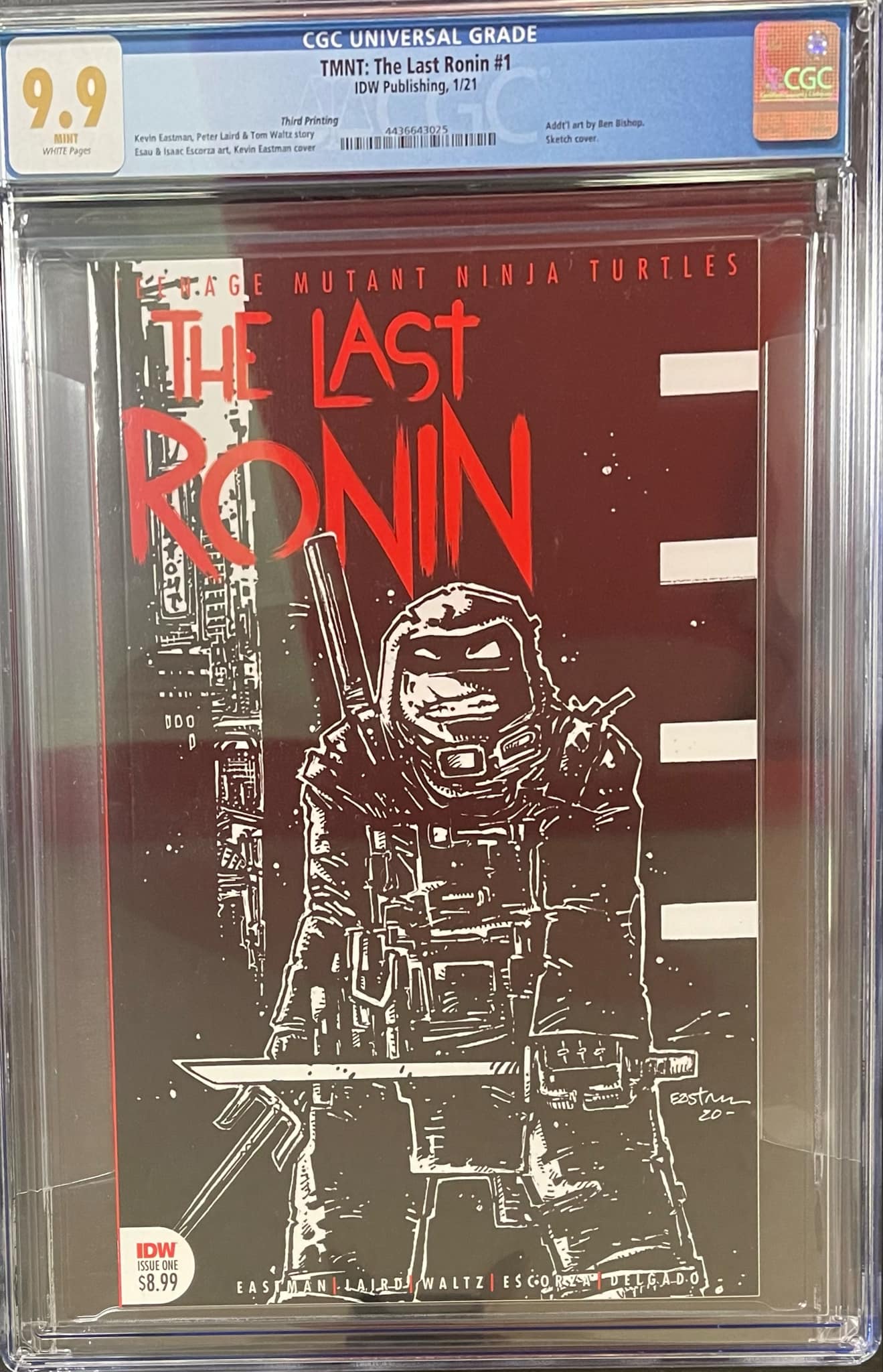 TMNT THE LAST RONIN #1 THIRD PRINTING CGC 9.9 MINT (IN STOCK) C44