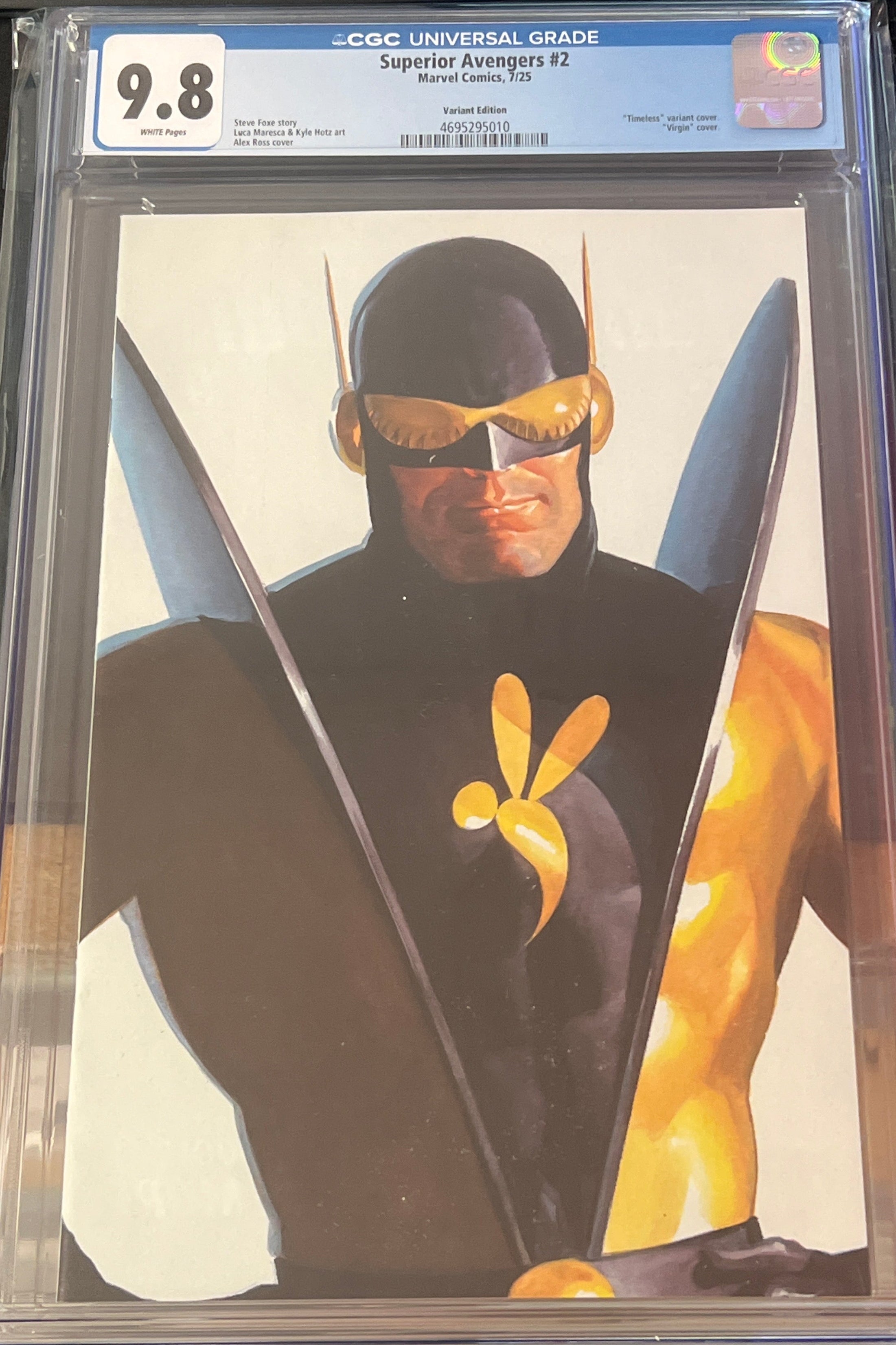 SUPERIOR AVENGERS #2 ALEX ROSS TIMELESS VIRGIN VARIANT CGC 9.8 (C86)