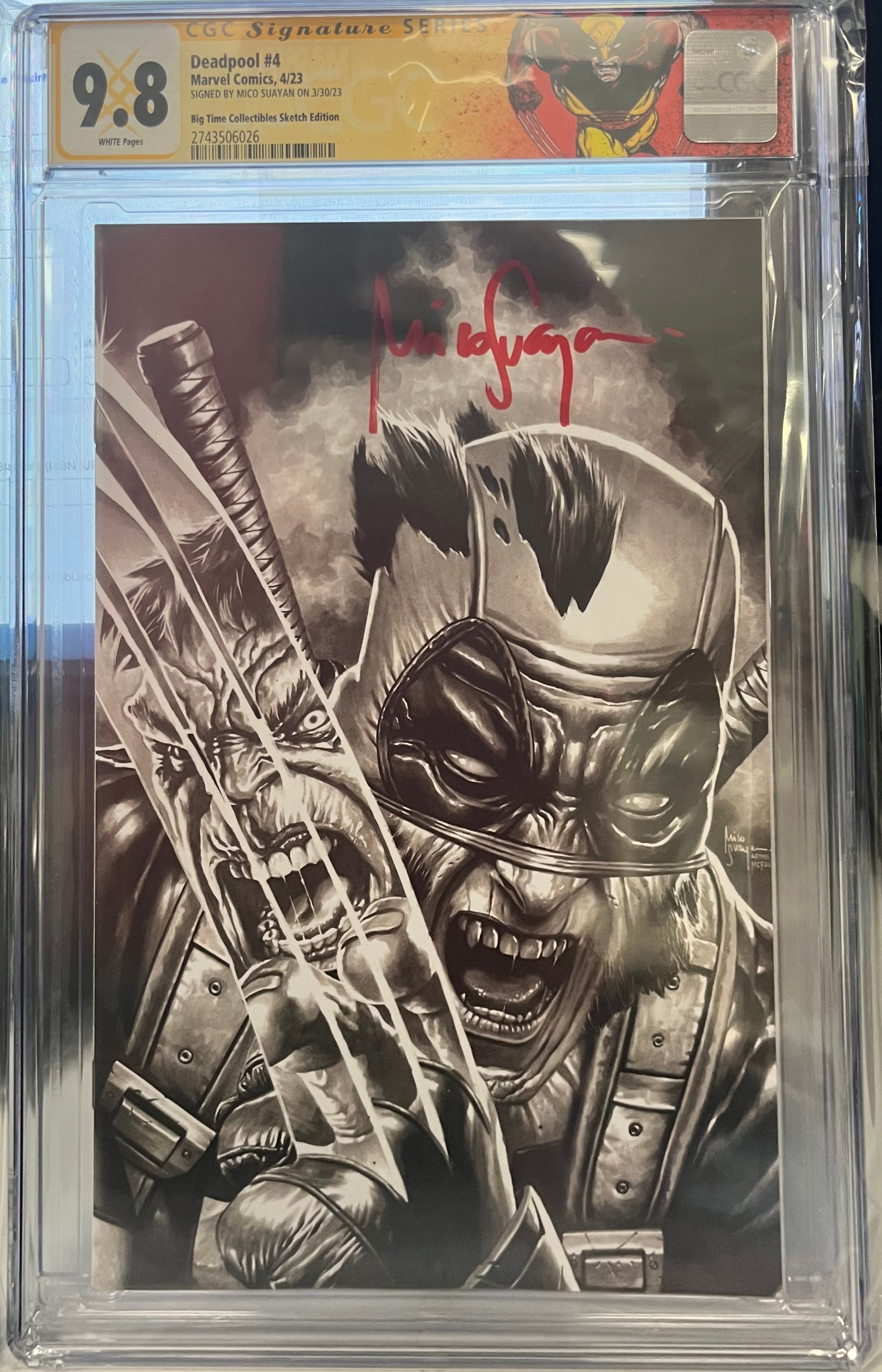 DEADPOOL #4 MICO SUAYAN MEGACON EXCLUSIVE SKETCH COVER