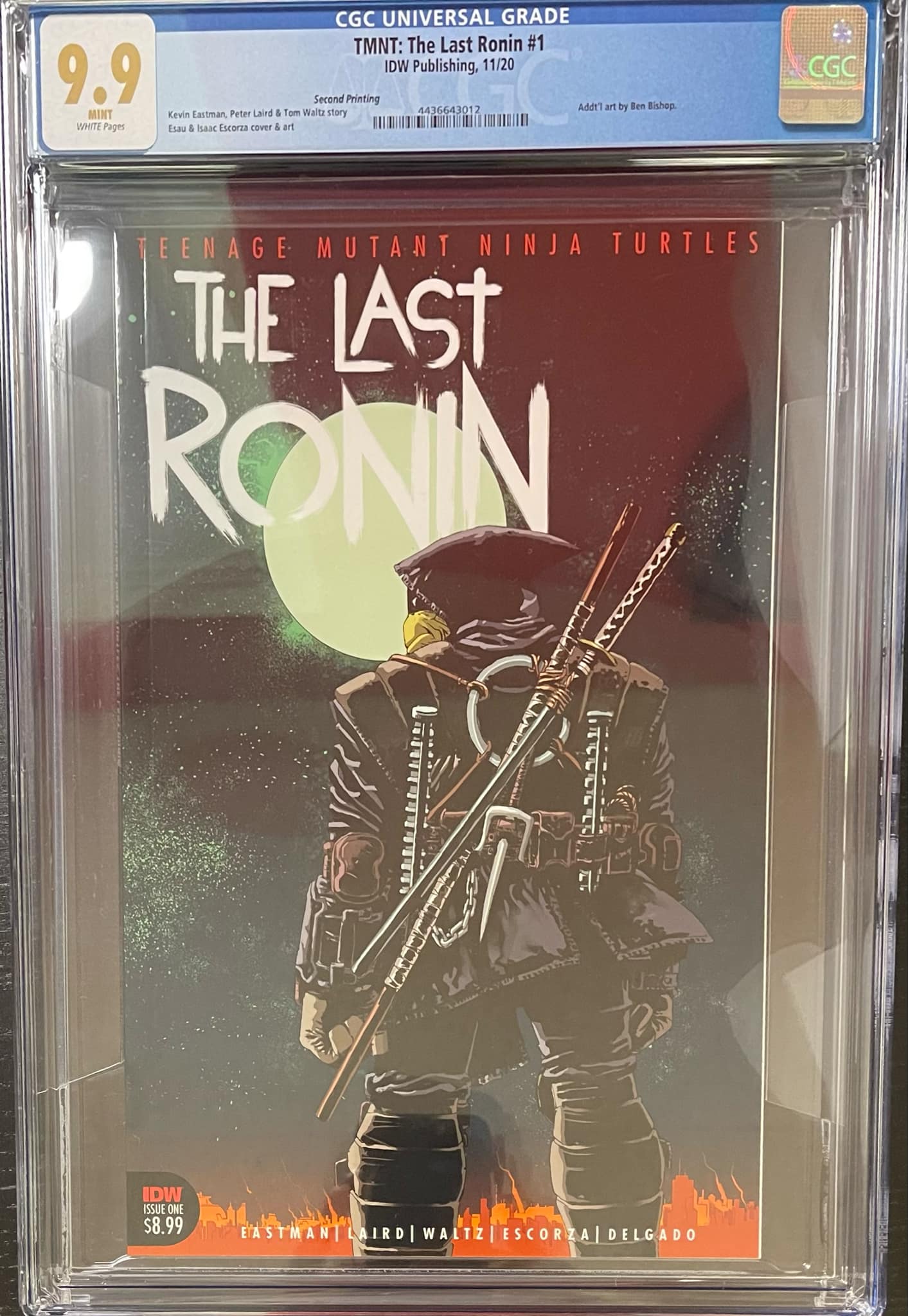 TMNT THE LAST RONIN #1 SECOND PRINTING CGC 9.9 MINT (IN STOCK) C44