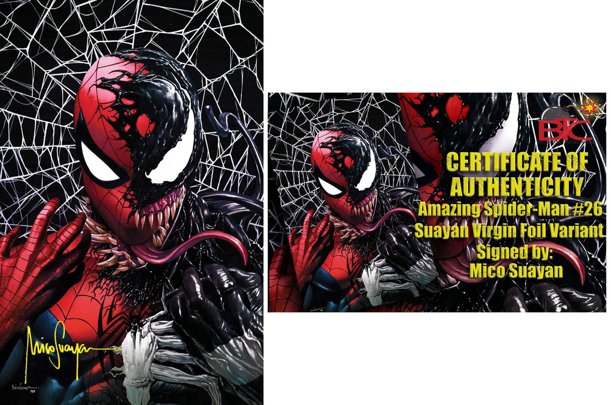 ULTIMATE SPIDER-MAN #7 VIRGIN VARIANT SIGNED BY MICO SUAYAN W/COA (SS4) main image 1