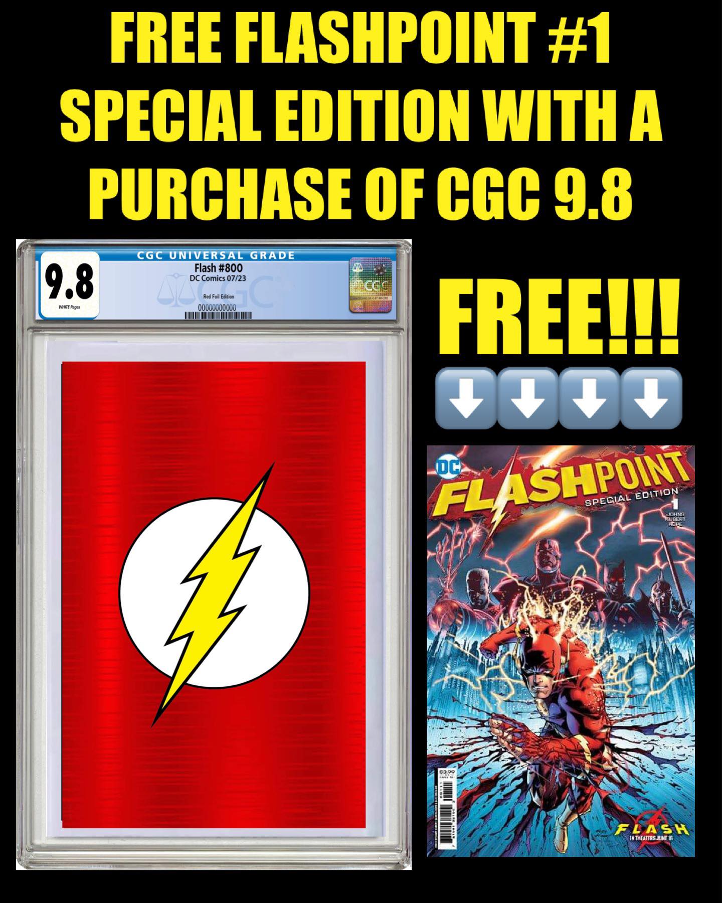 FLASH #800 EXCLUSIVE RED FOIL EDITION OPTIONS - 06/06/23
