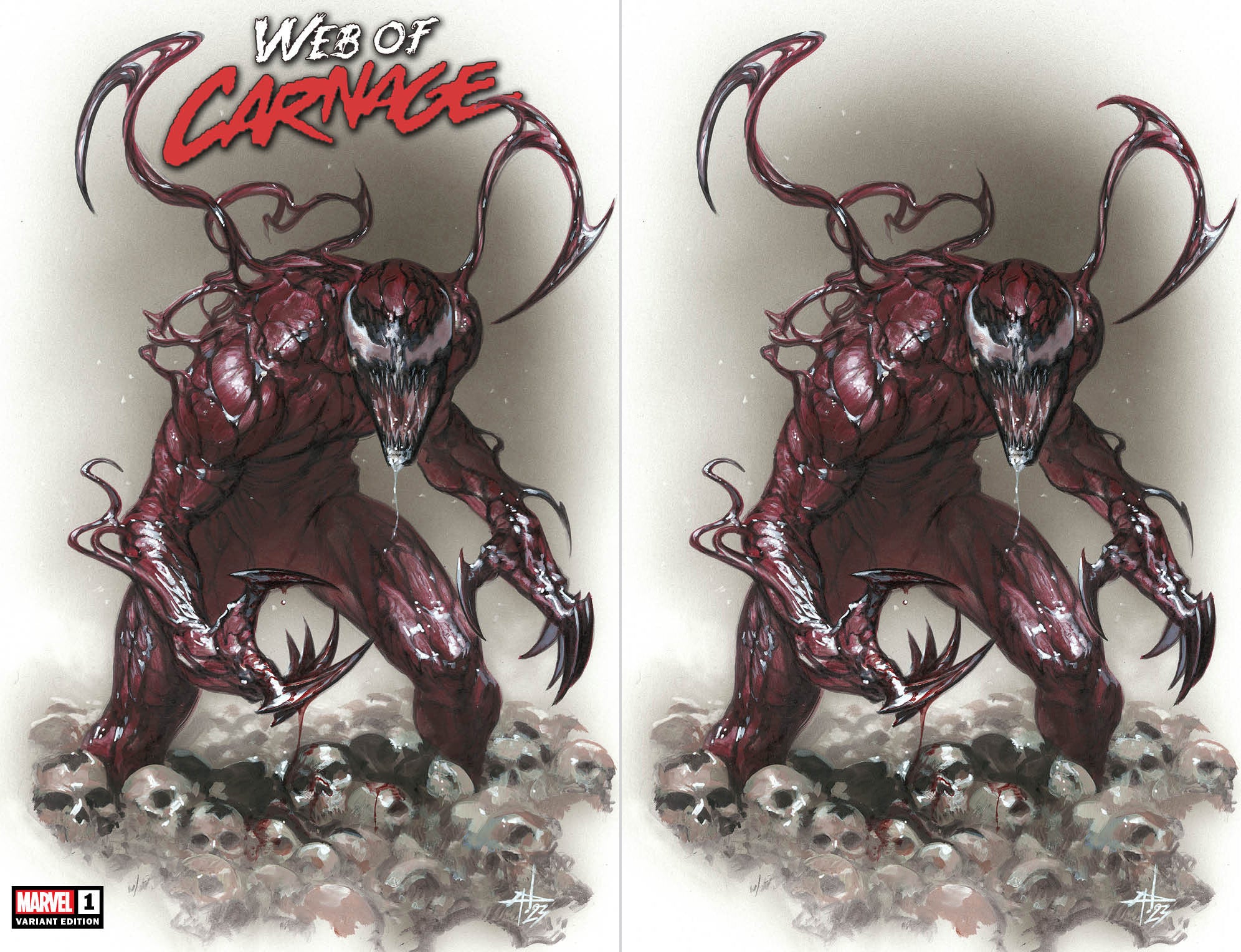 WEB OF CARNAGE 1 GABRIELE DELL'OTTO EXCLUSIVE VARIANT OPTIONS