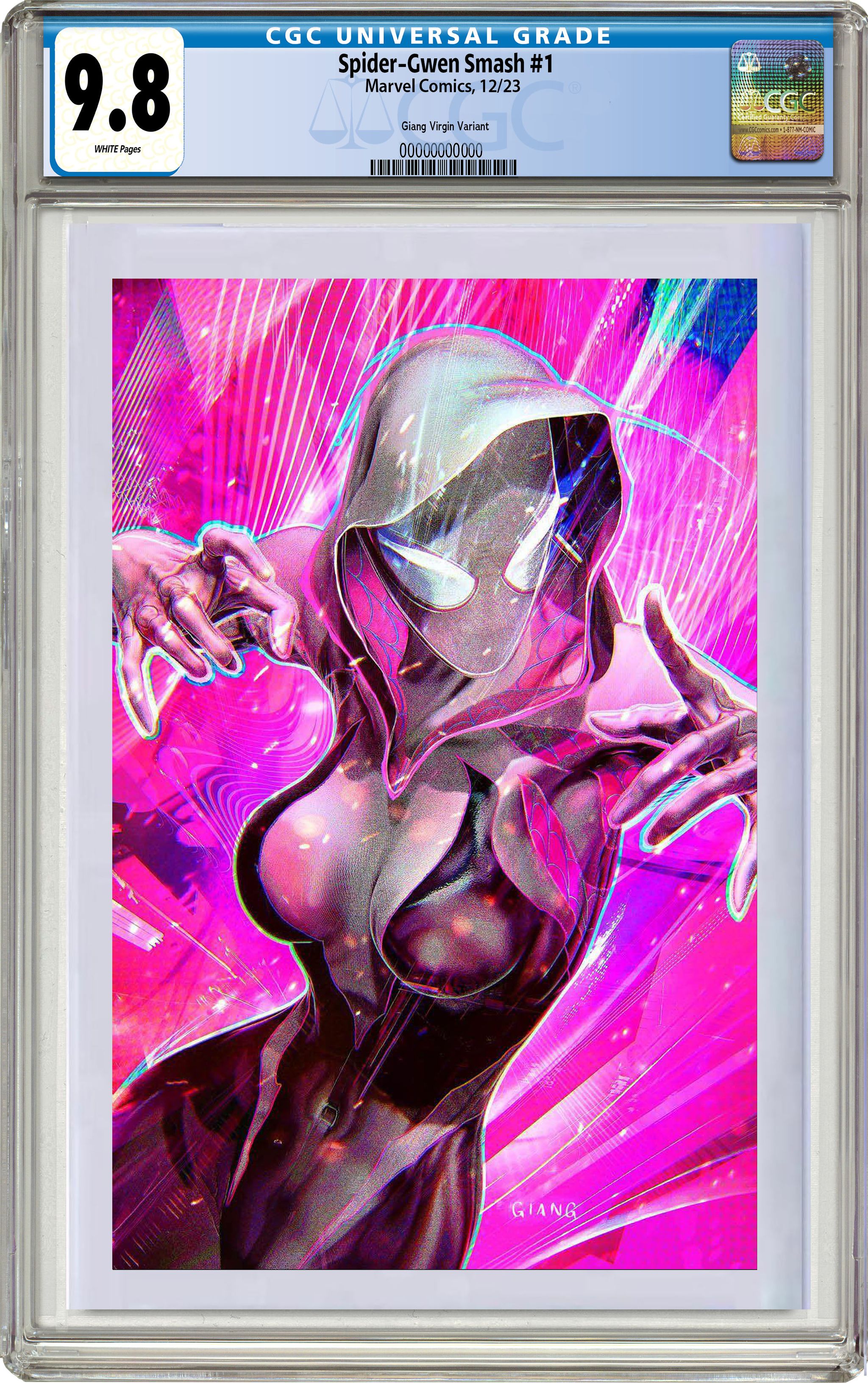 SPIDER-GWEN: SMASH 1 JOHN GIANG EXCLUSIVE VARIANT COVER OPTIONS 12/13/23