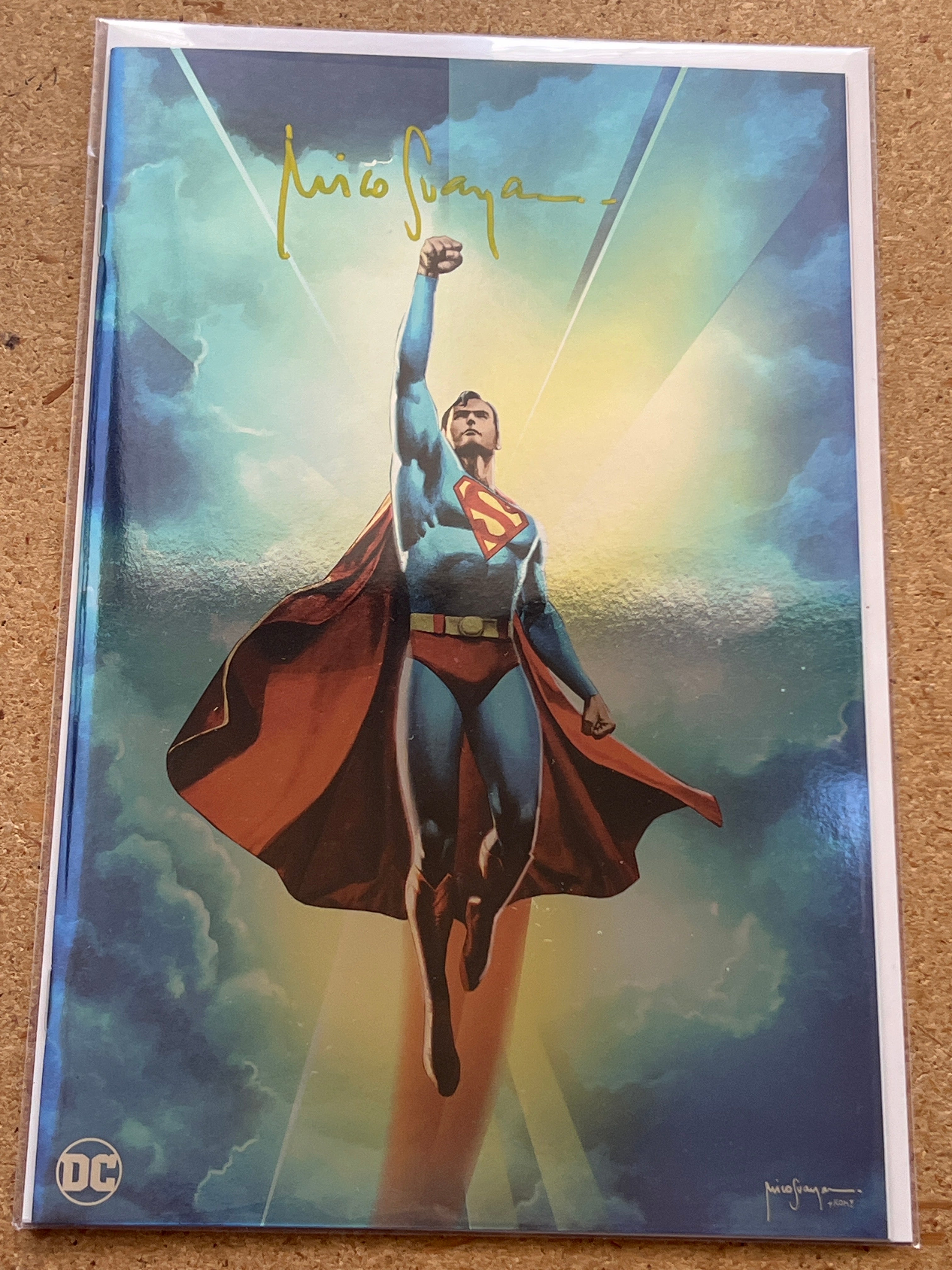 SUPERMAN '78 "FOIL NYCC" VARIANT SIGNED BY MICO SUAYAN WITH COA (SS 3)