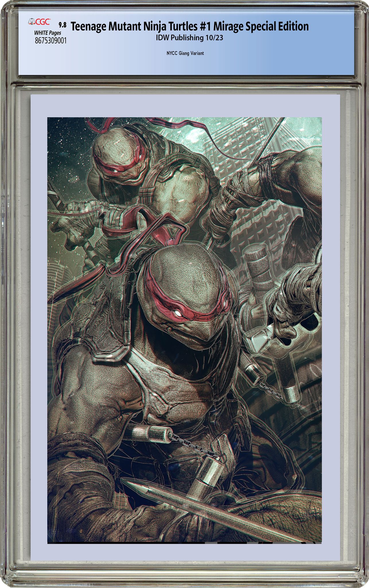 TMNT #1 1984 MIRAGE NYCC EXCLUSIVE JOHN GIANG SPECIAL EDITION