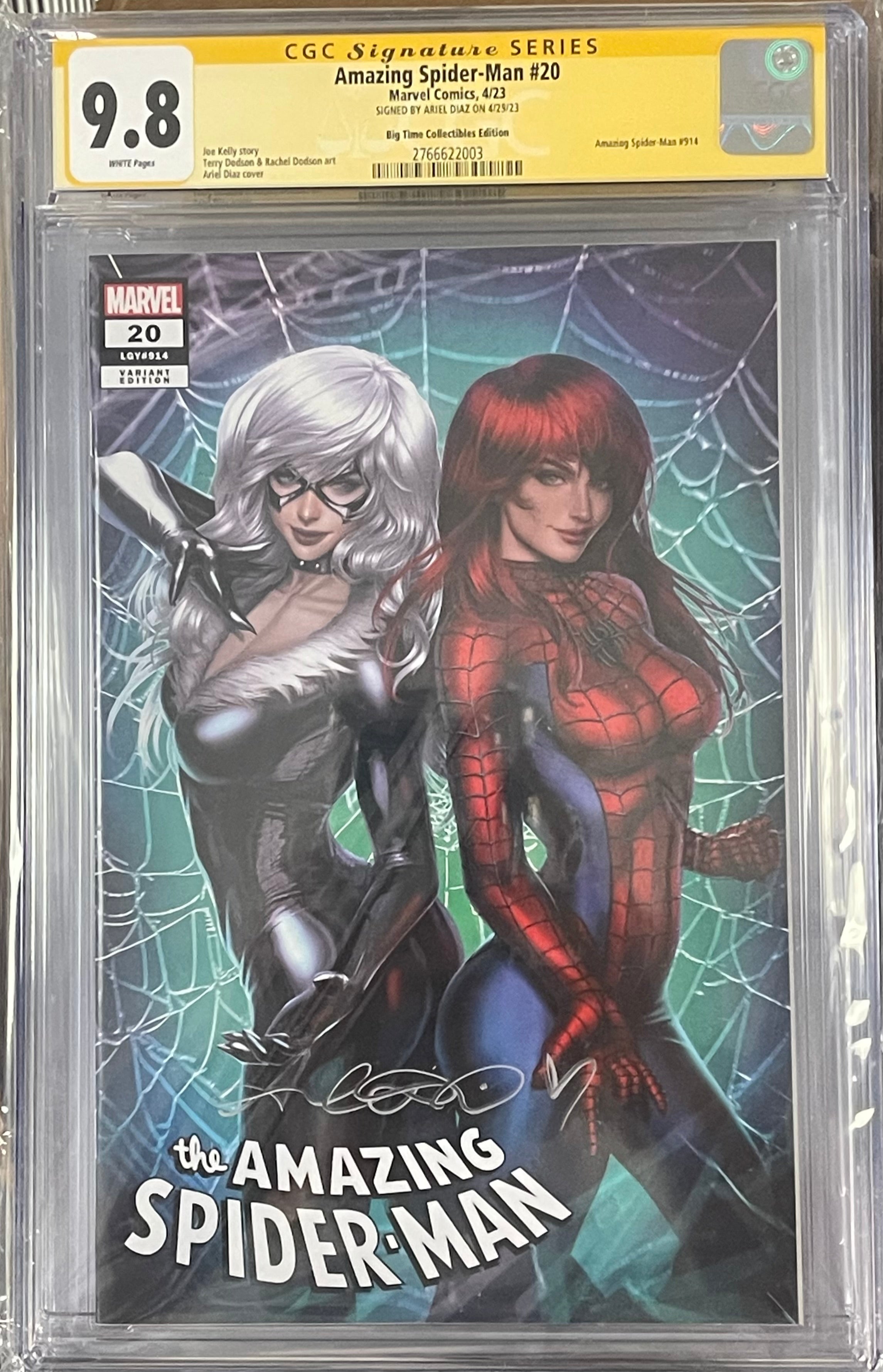 AMAZING SPIDER-MAN #20 EXCLUSIVE VARIANT SIGNED BY ARIEL DIAZ CGC 9.8 (IN STOCK) C49