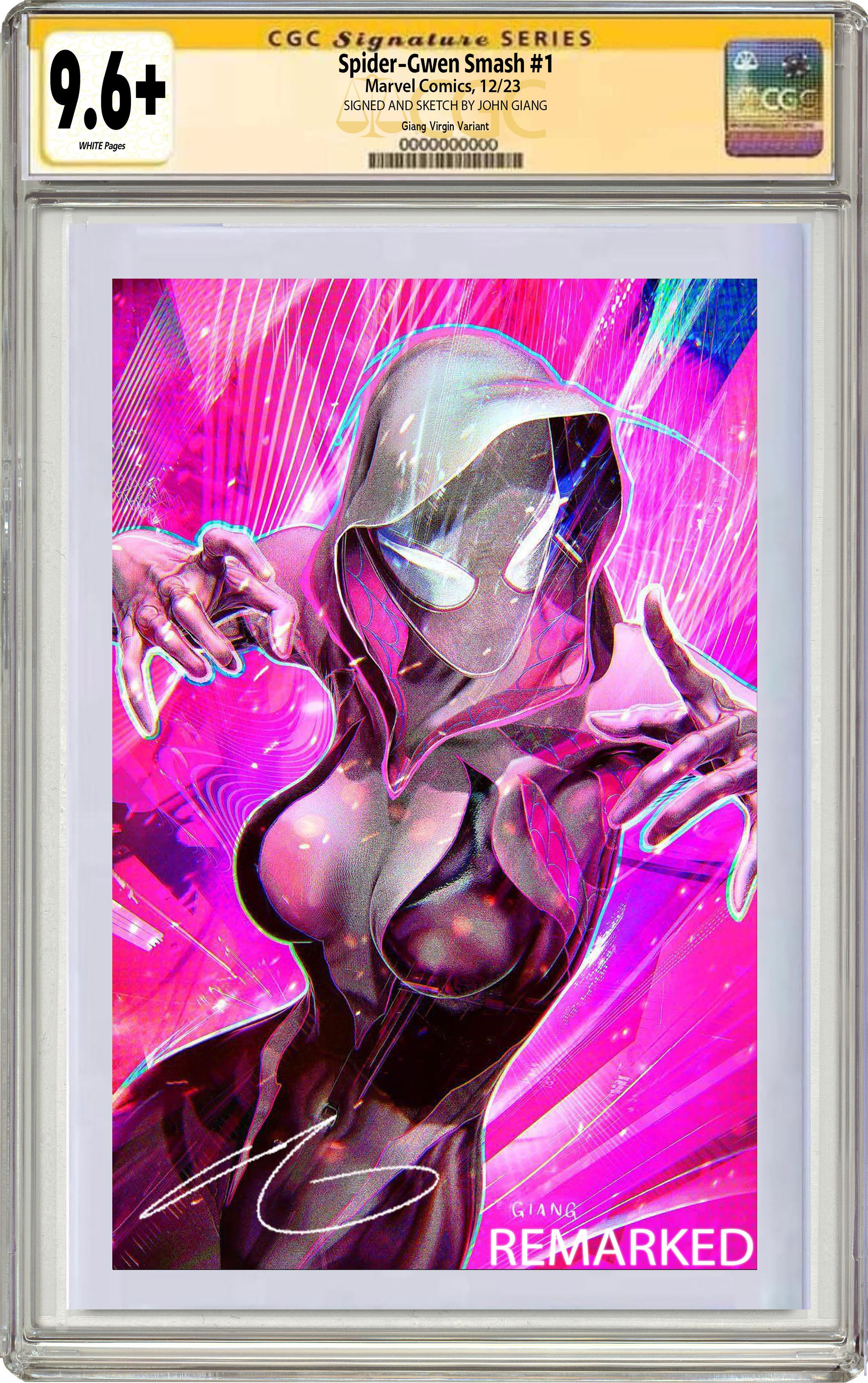 SPIDER-GWEN: SMASH 1 JOHN GIANG EXCLUSIVE VARIANT COVER OPTIONS 12/13/23