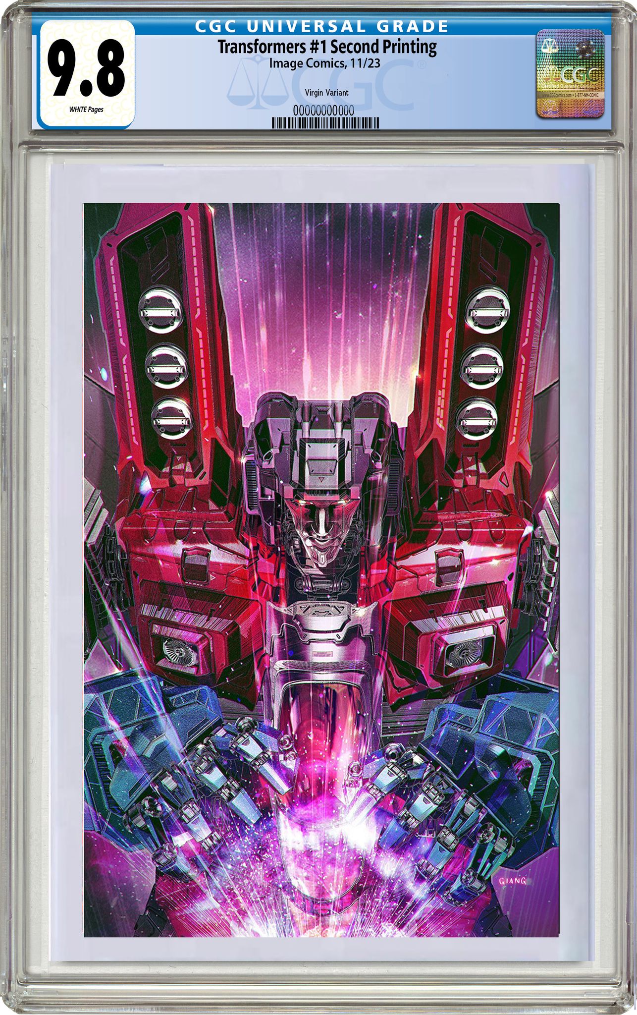 Transformers hot #1 Second Print Varian