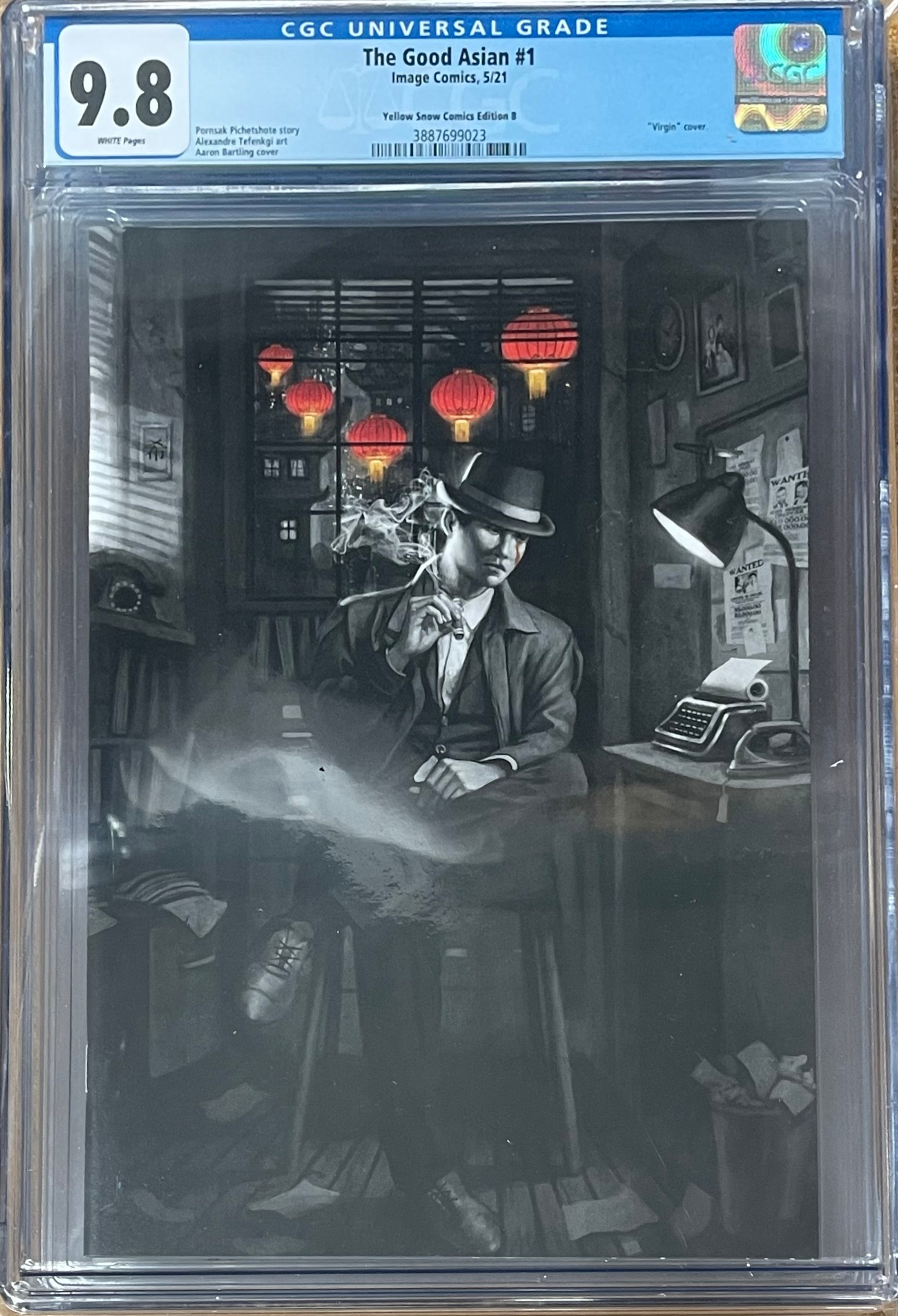 THE GOOD ASIAN #1 AARON BARTLING VIRGIN VARIANT CGC 9.8 (INSTOCK) C67