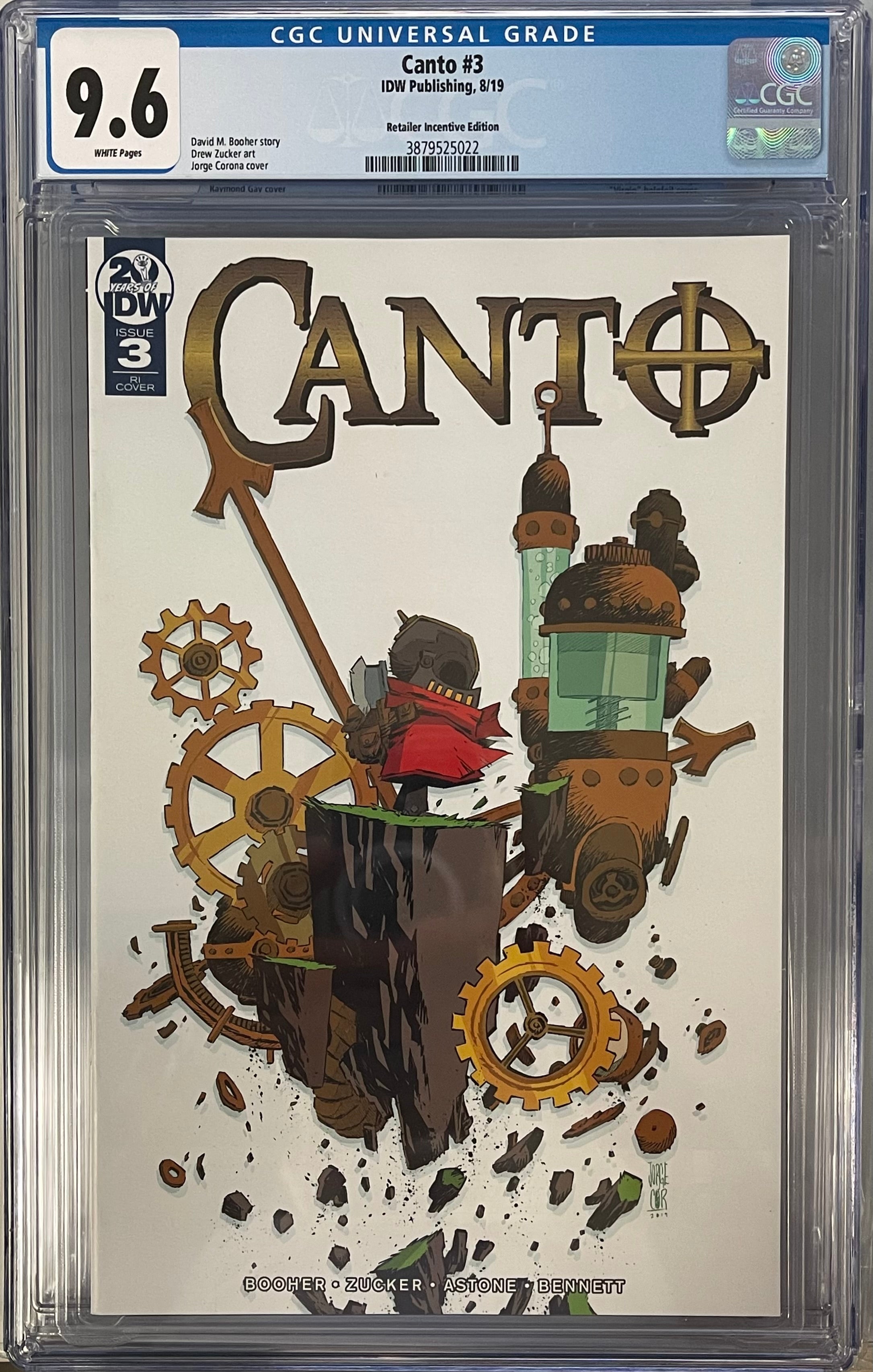 CANTO #3 1:10 VARIANT VOL.1 CGC 9.6 (IN STOCK) C42