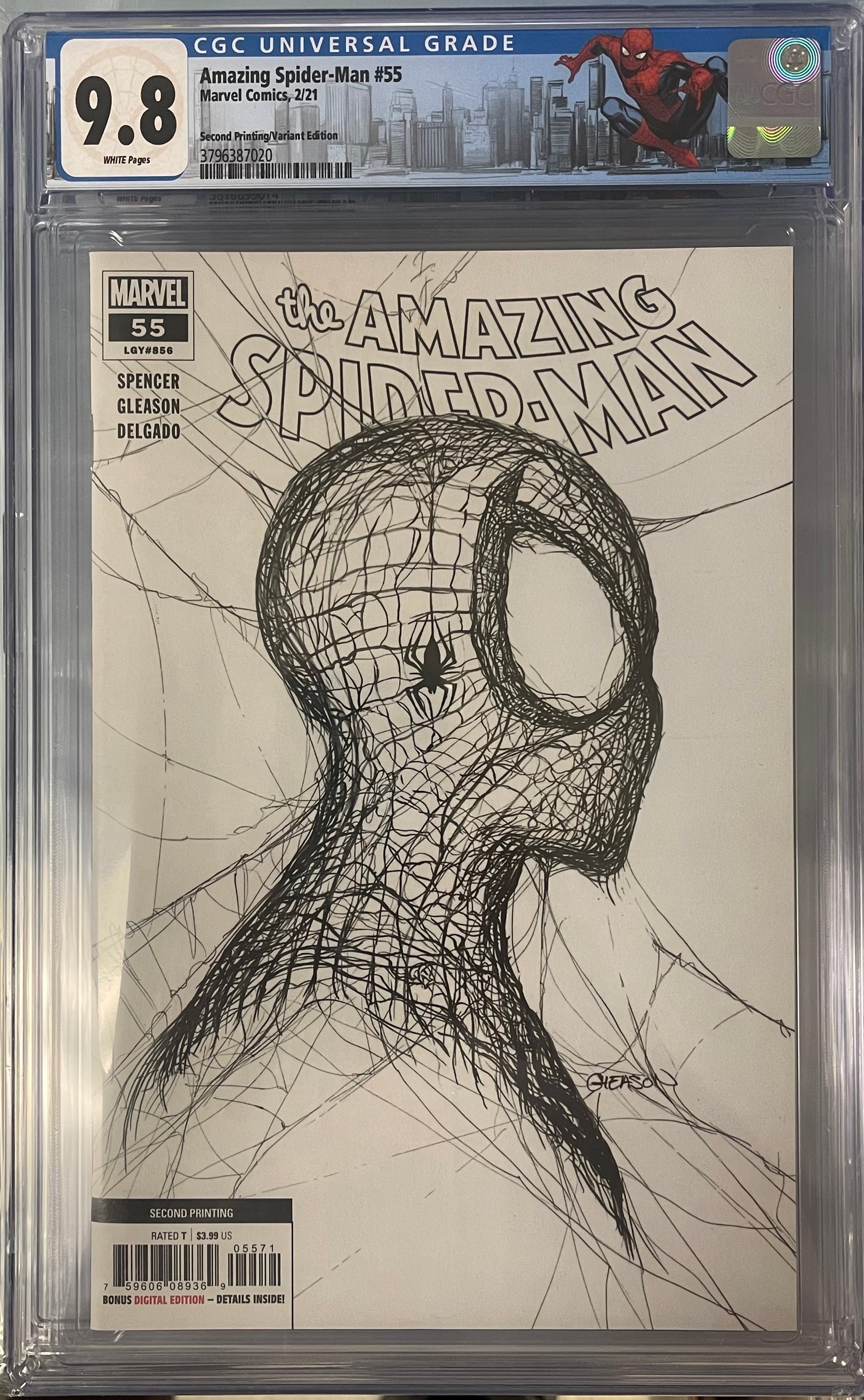 AMAZING SPIDER-MAN #55 SECOND PRINT 1:50 CGC 9.8 W/SPIDER-MAN CUSTOM LABEL (IN STOCK) C48