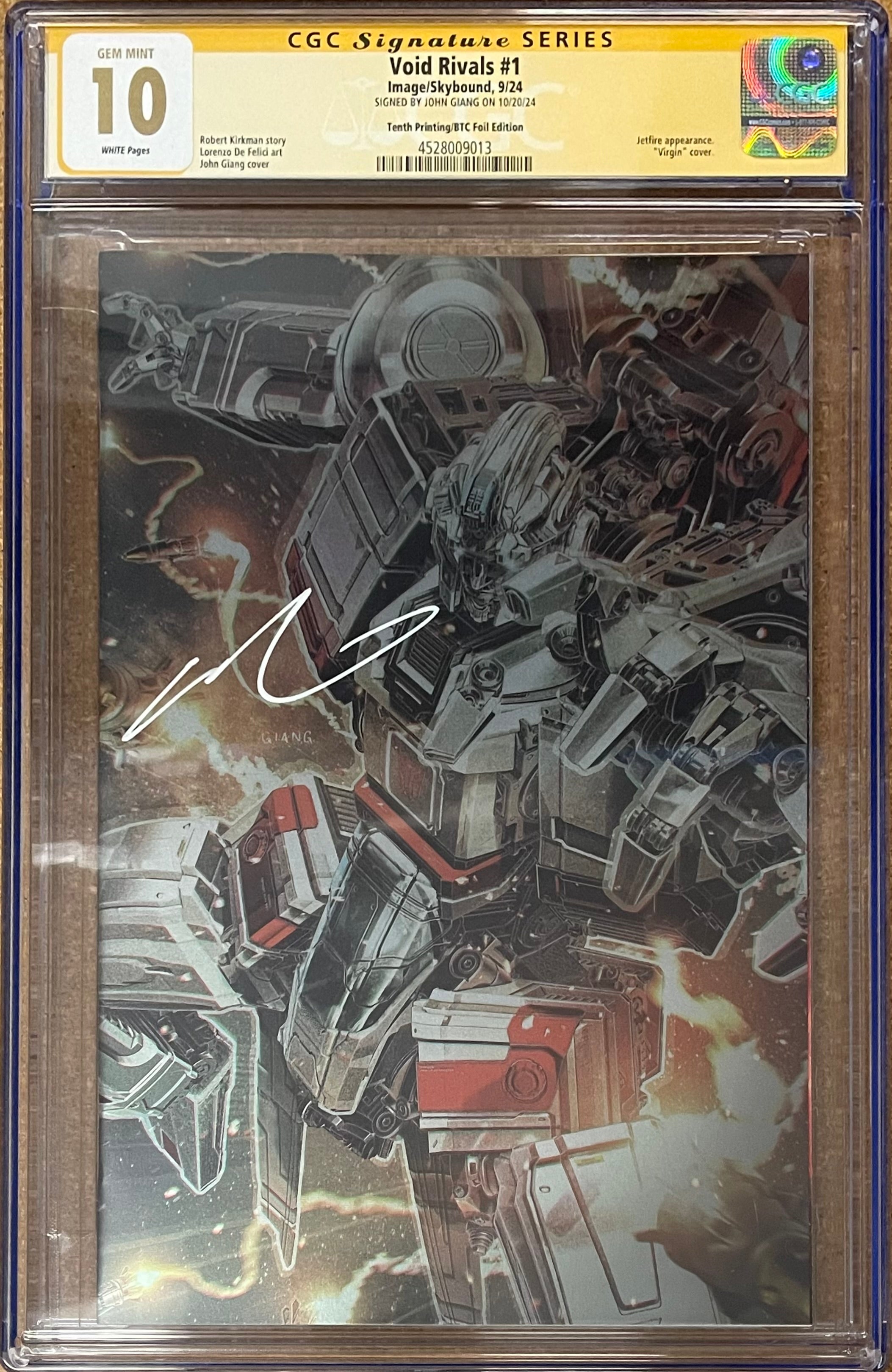 VOID RIVALS #1 JOHN GIANG FOIL EDITION SIGNED BY JOHN GIANG CGC 10 GEM MINT (IN STOCK) C91