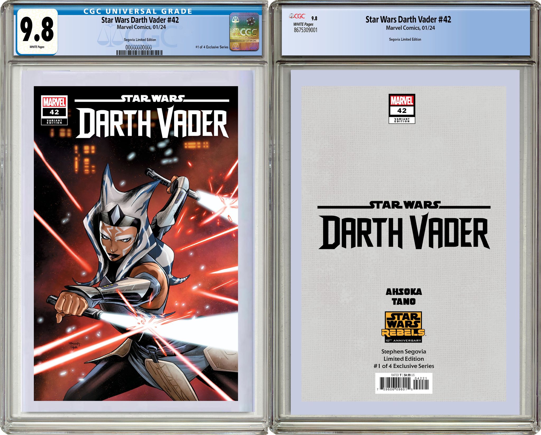 STAR WARS: DARTH VADER 42 STEPHEN SEGOVIA REBELS 10TH ANNIVERSARY LIMI