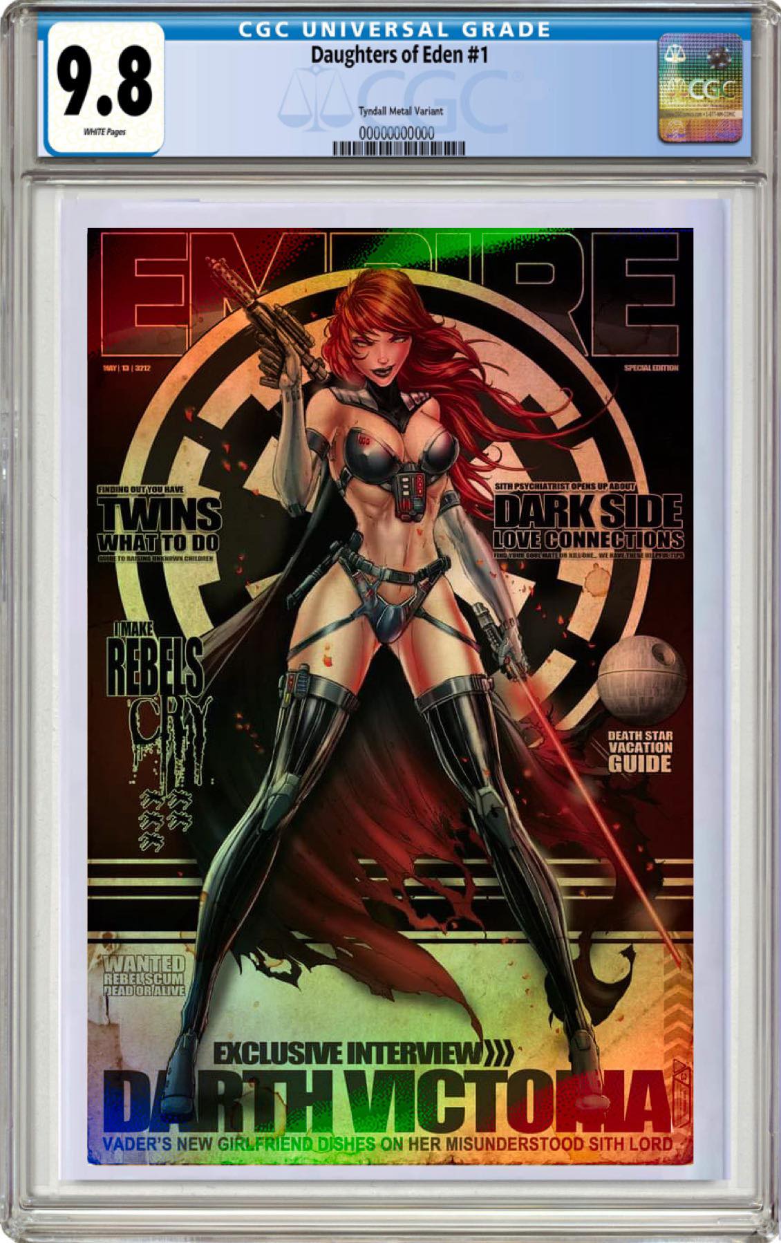 White sale Widow Jamie Tyndall Harley Quinn Metal Cover