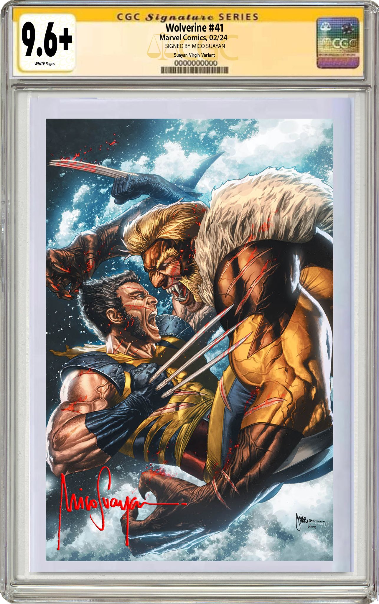 Signed fashion wolverine comic book with certifi