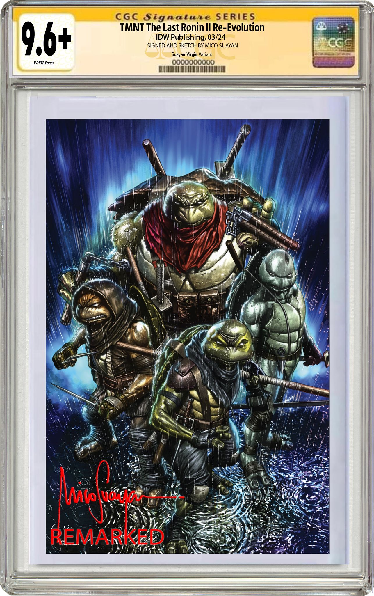 TMNT THE LAST RONIN 1 CGC 9.8 WHITE PAGES hotsell PEACH MOMOKO VARIANT